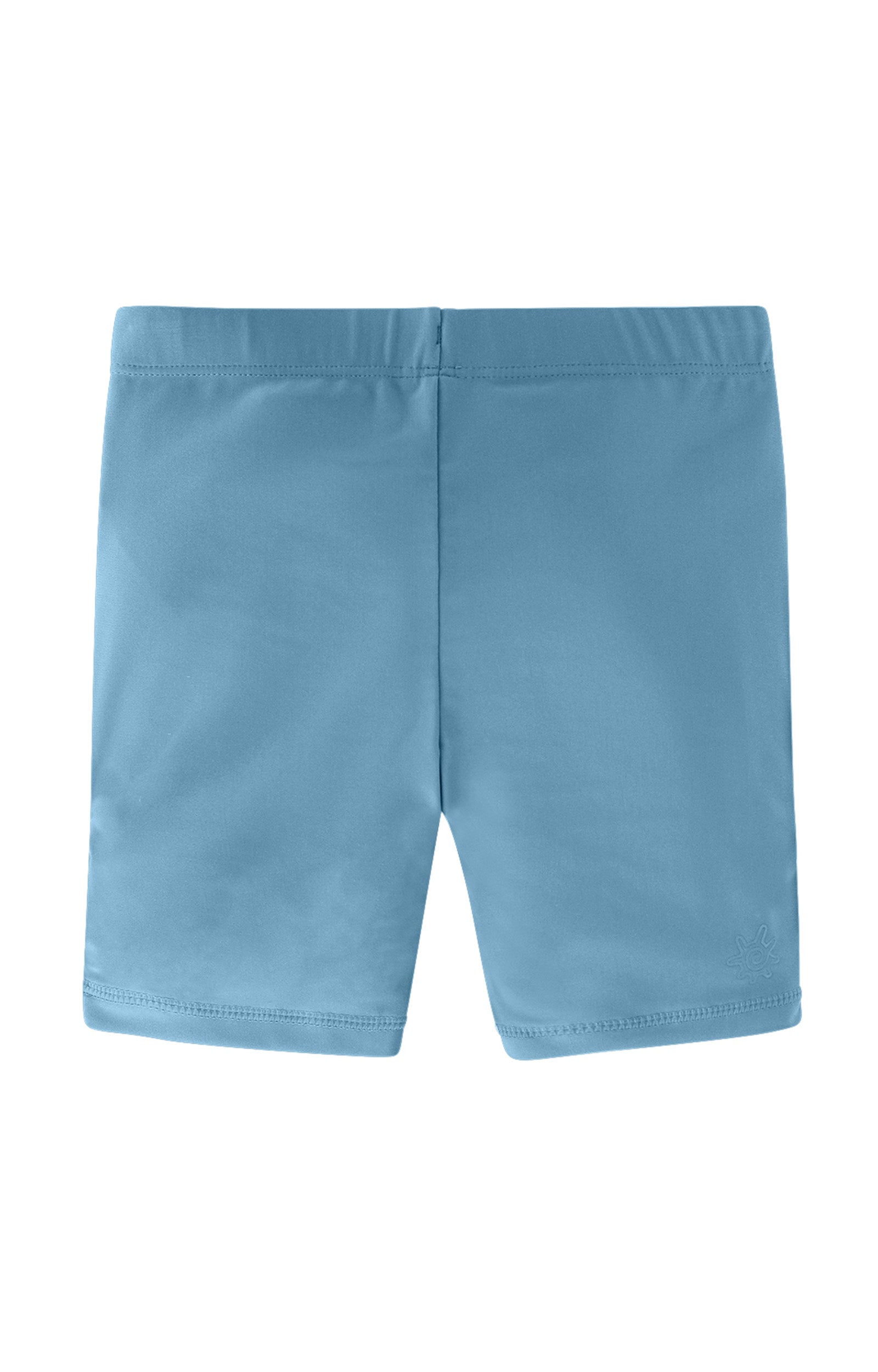 Back of girl's swim shorts in lagoon|lagoon