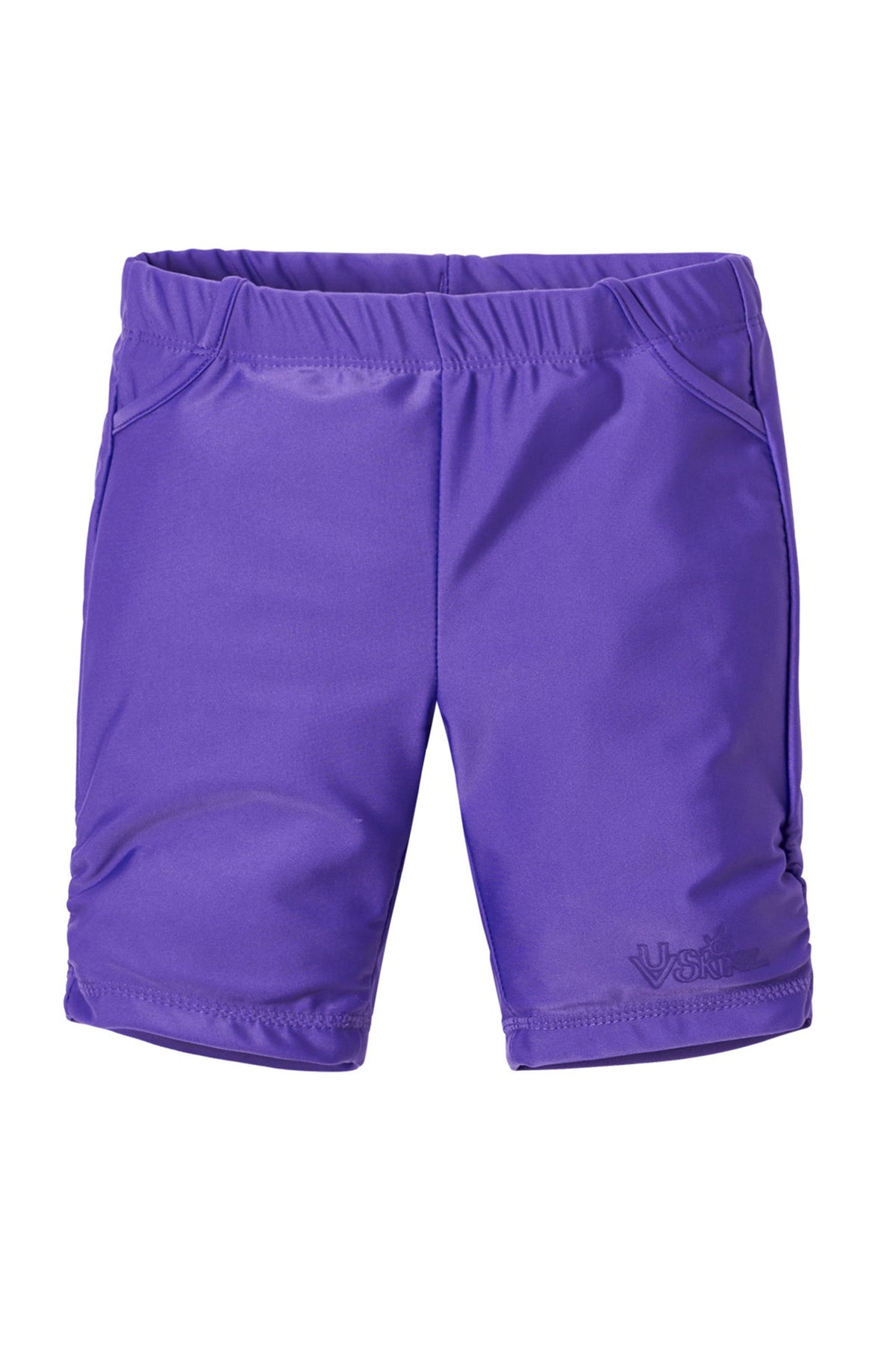 Girl's swim shorts in purple|purple