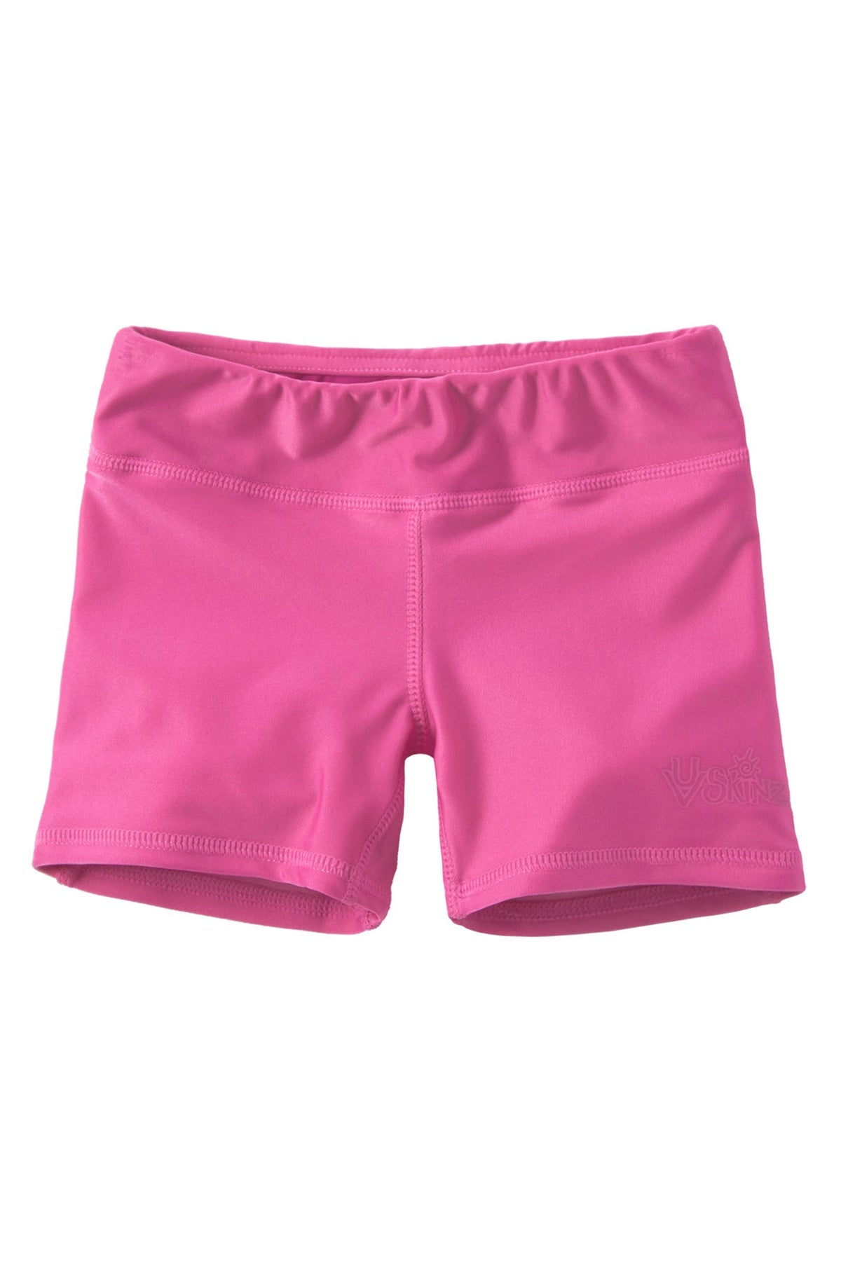 girl's swim shorts in bubblegum