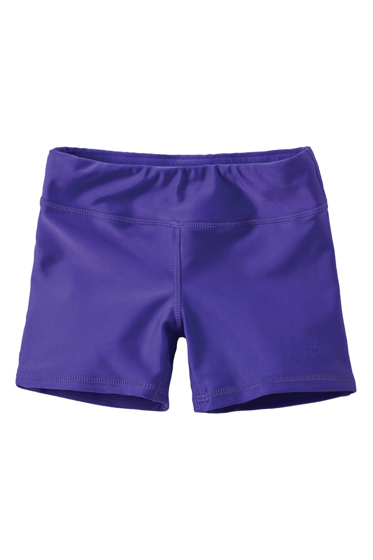 girl's swim shorts in purple