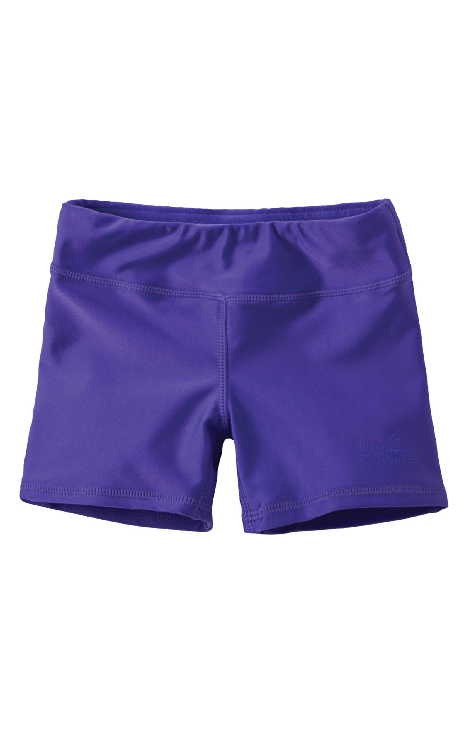 girl's swim shorts in purple|purple