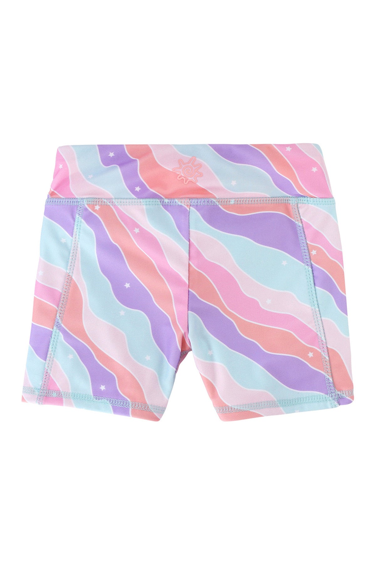 back of the girl's swim shorts in rollin along|rollin-along
