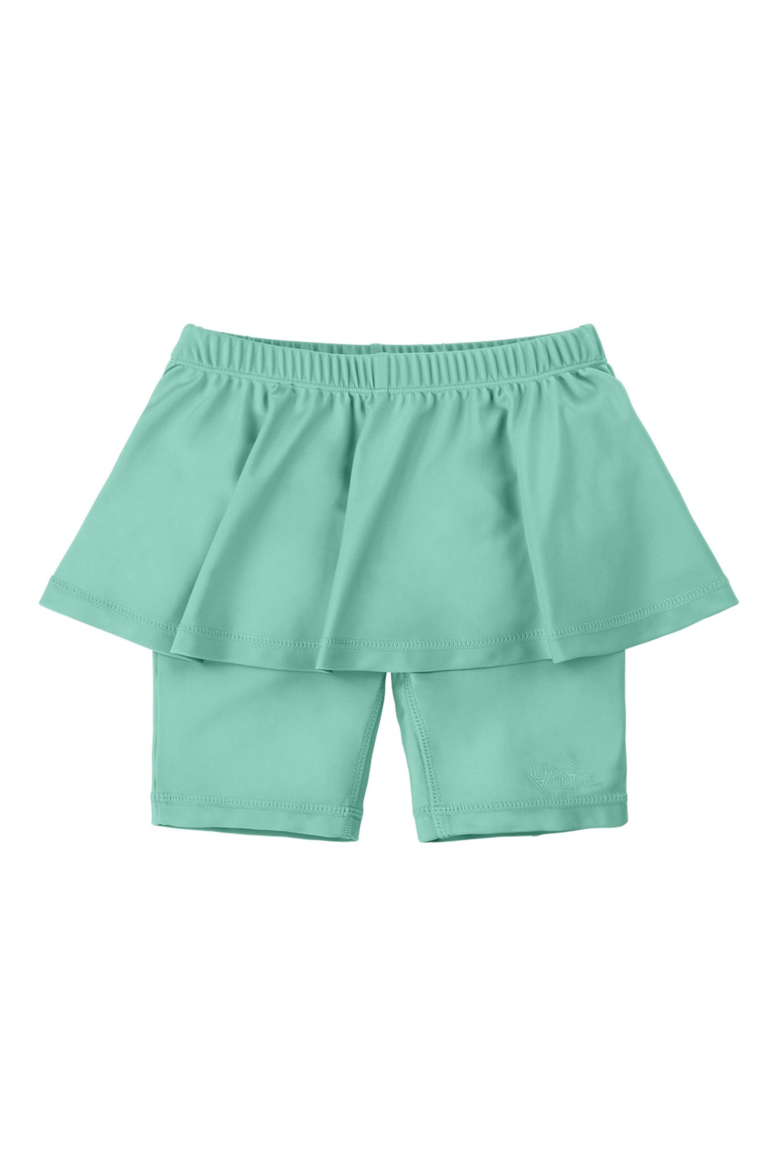 girl's skirted swim jammers|seaglass