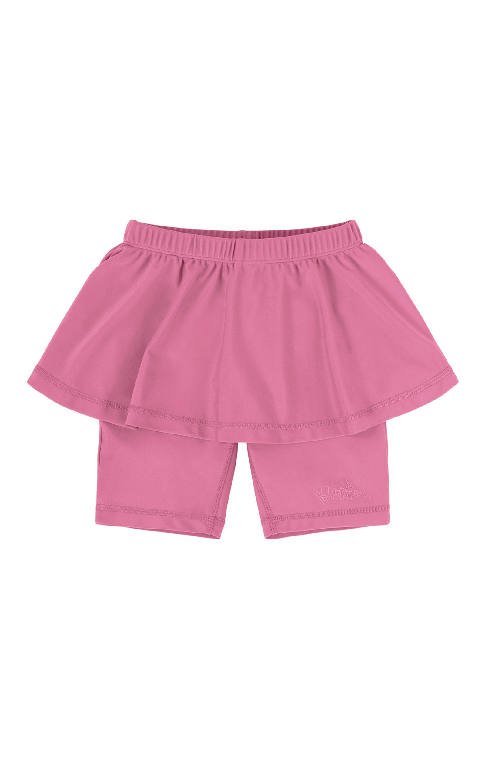 girl's skirted swim jammers|wild-rose