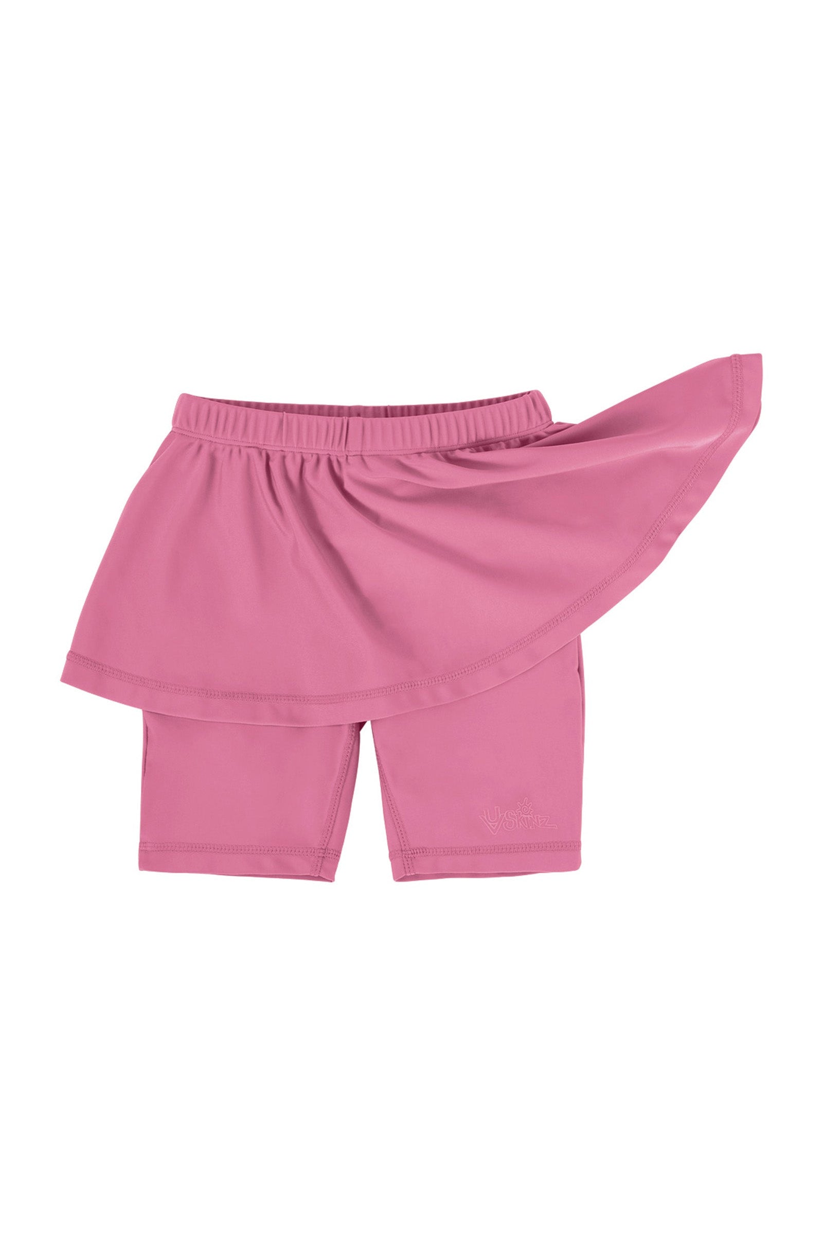 girl's skirted swim jammers|wild-rose