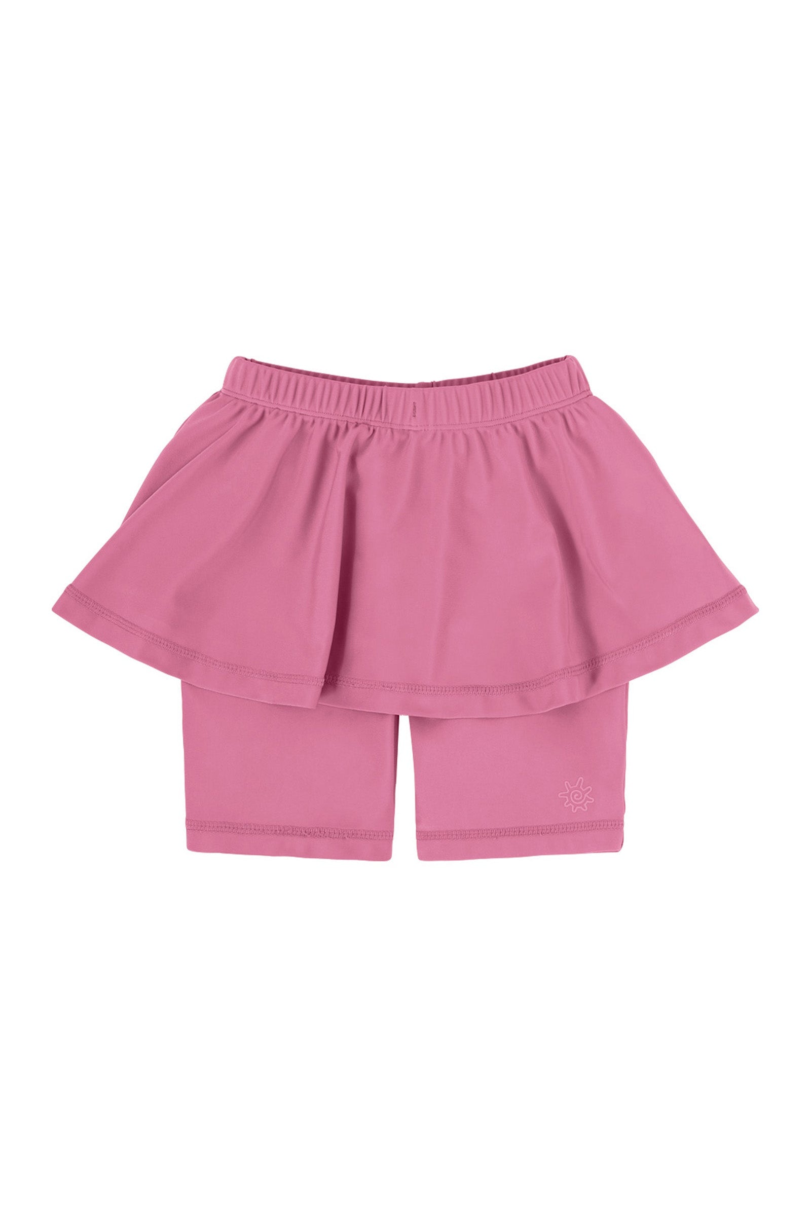 girl's skirted swim jammers|wild-rose