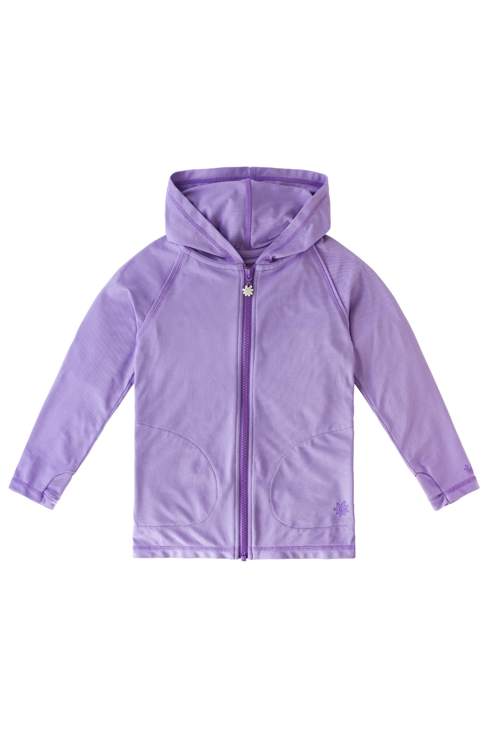 Girl's Zip-Up Hoodie in Lilac|lilac