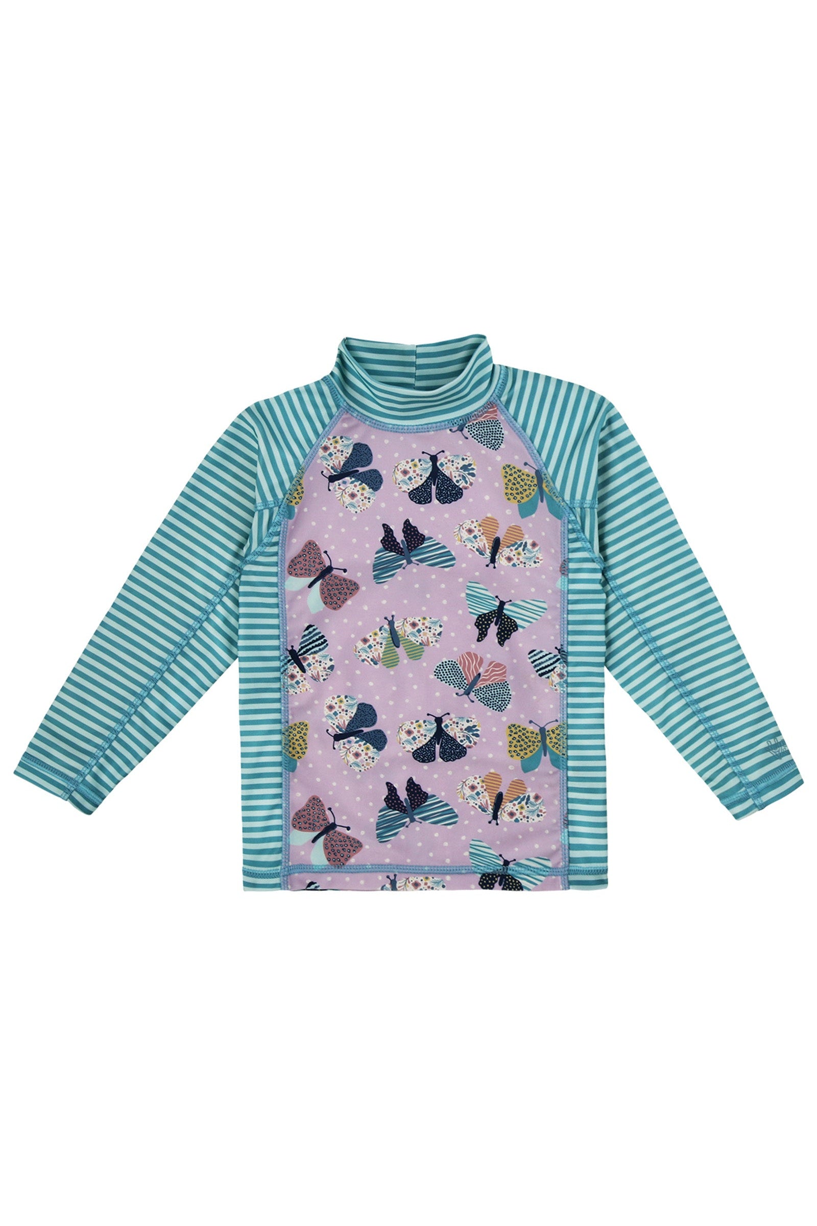 Girl's 2PC UPF Shirt in Butterfly Ballet|butterfly-ballet