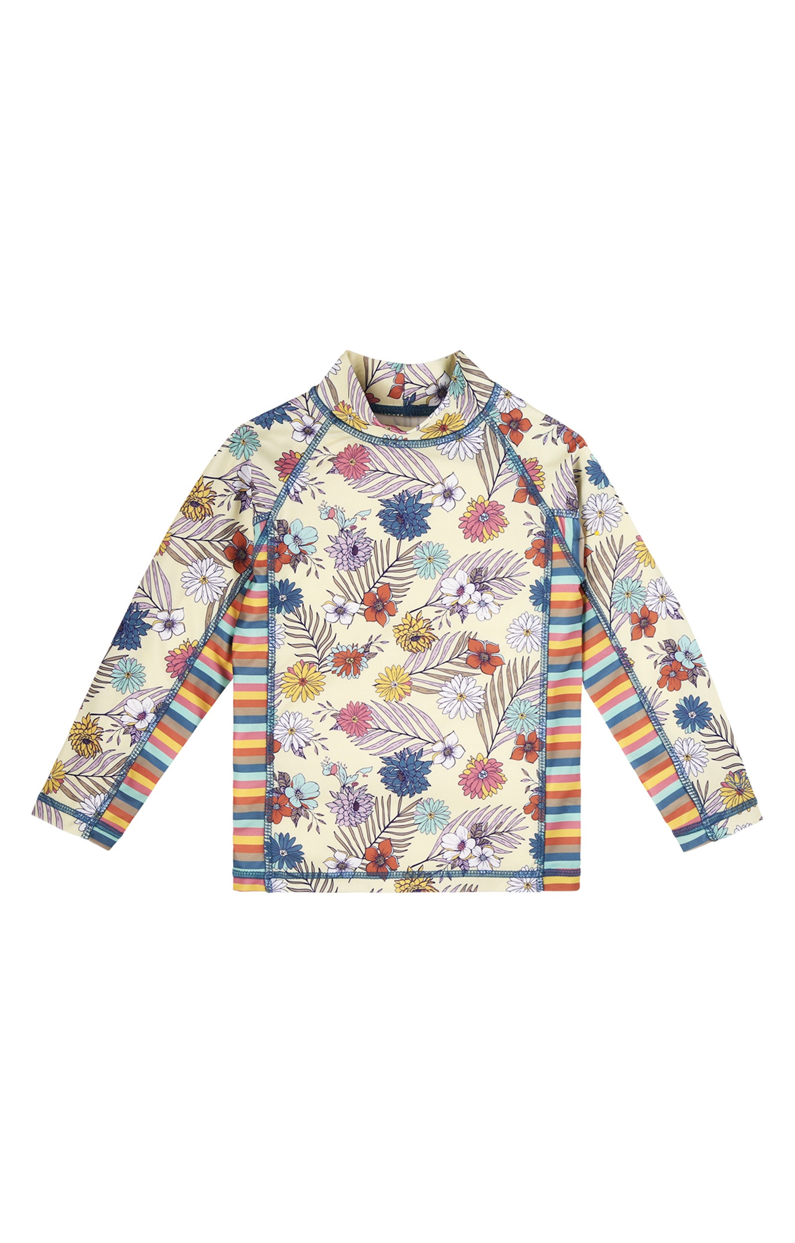 Girl's UPF Shirt in Summer Garden|summer-garden