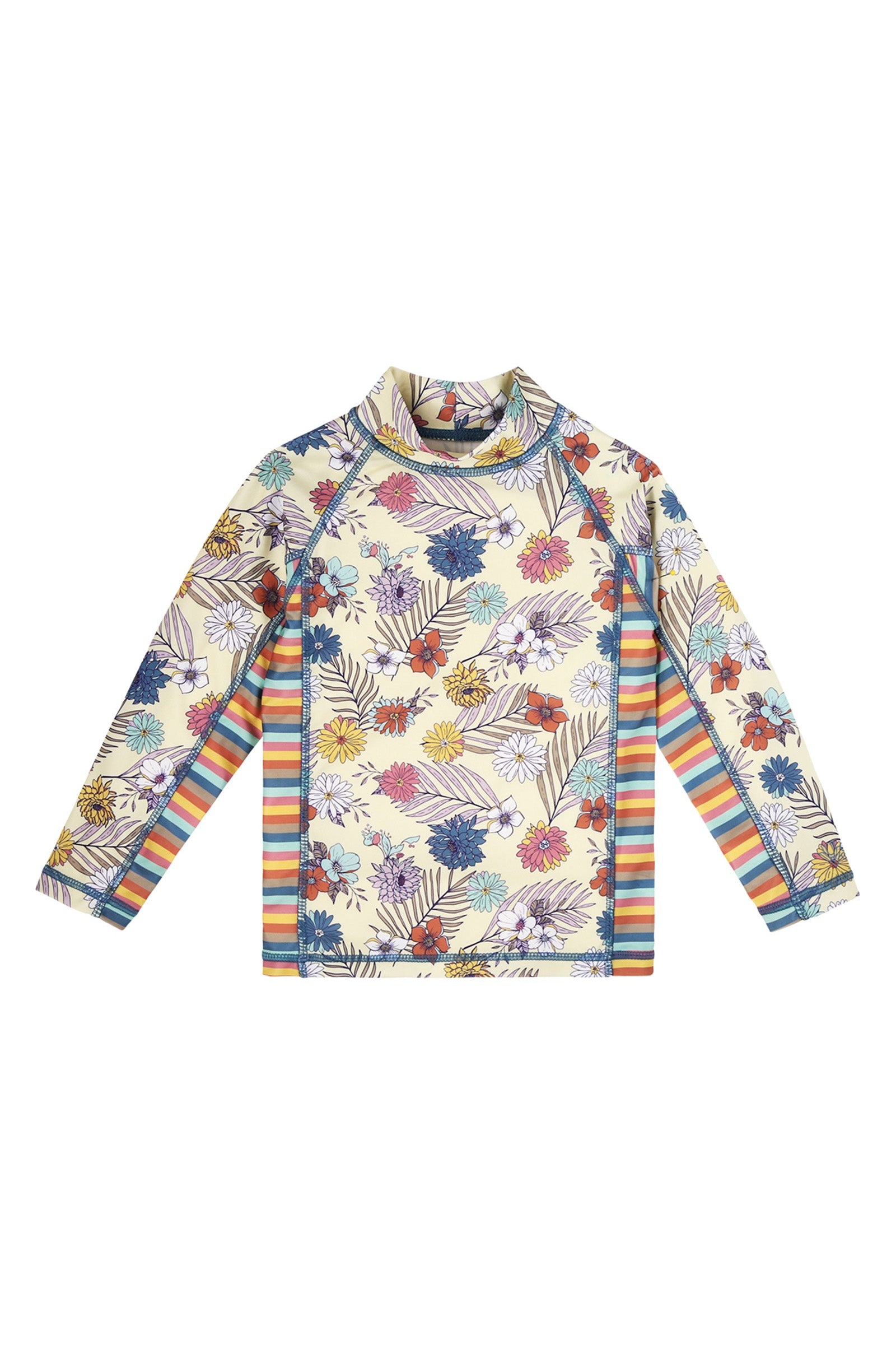 Girl's UPF Shirt in Summer Garden|summer-garden
