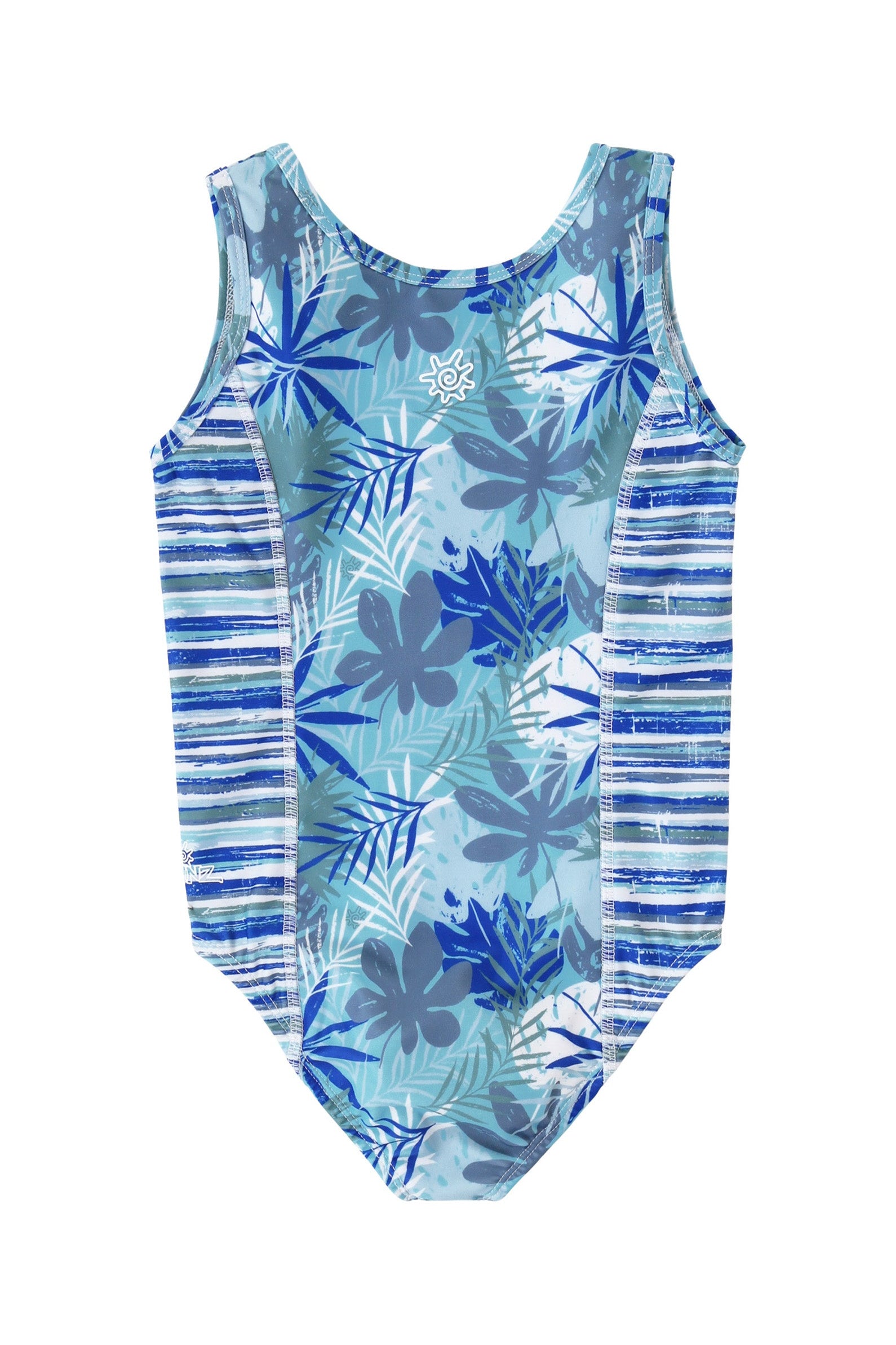 back view of girls 2 piece swimsuit shrug set|seaside-palms