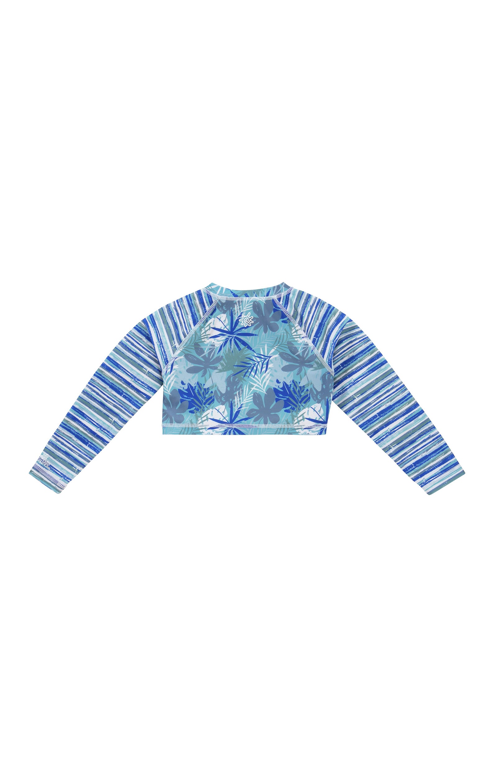 back view of shrug of girls 2 piece swimsuit shrug set|seaside-palms