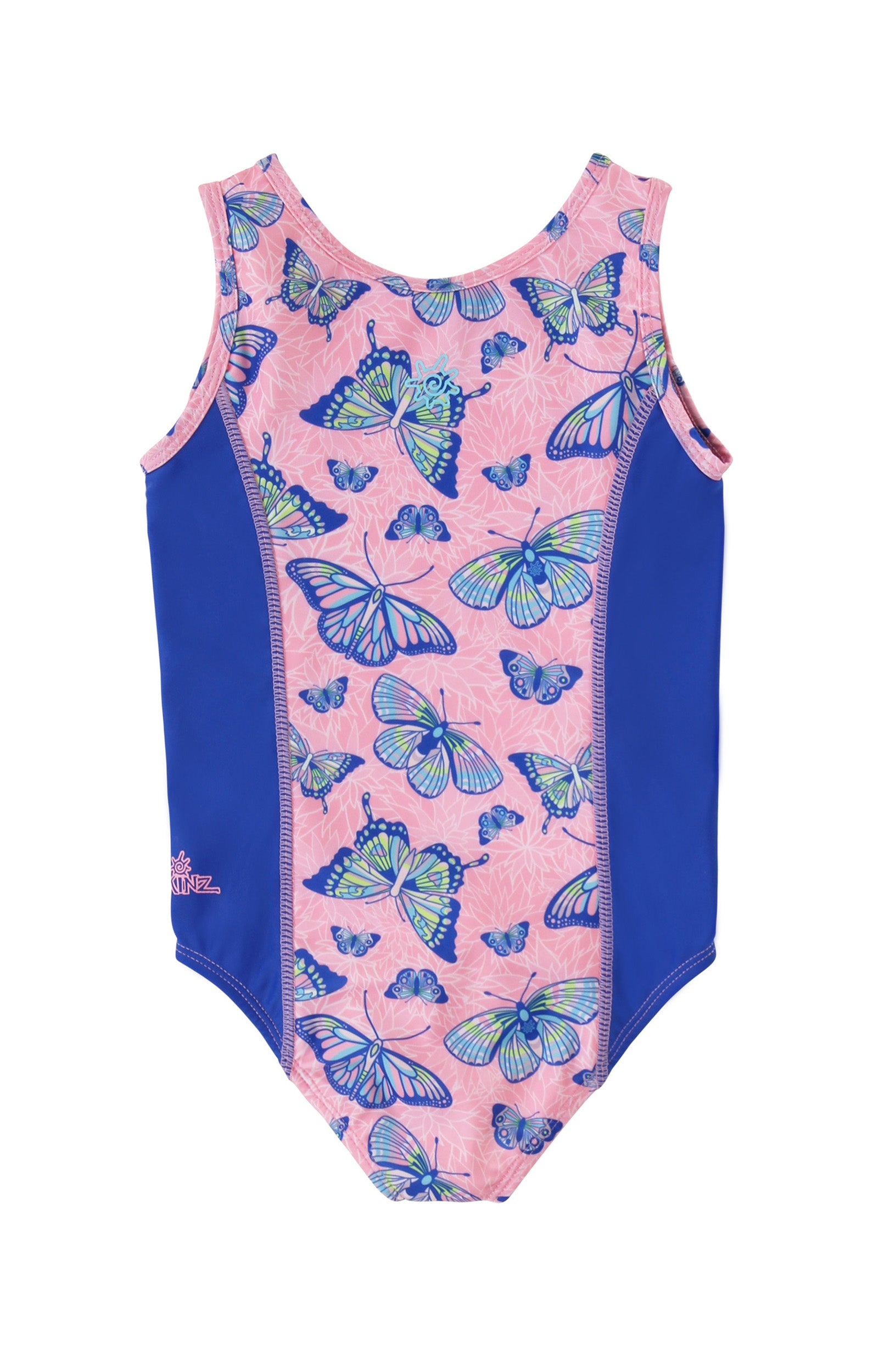back view of girls 2 piece swimsuit shrug set|sunlit-wings