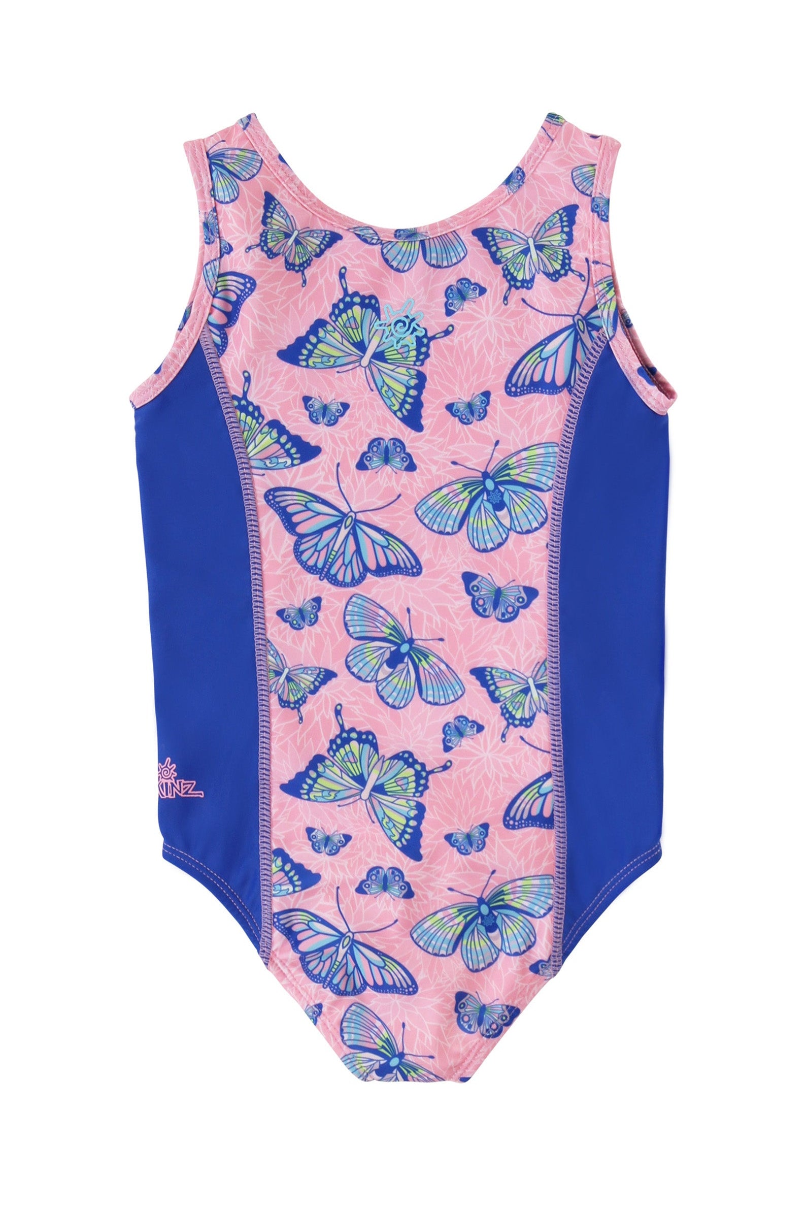 back view of girls 2 piece swimsuit shrug set|sunlit-wings