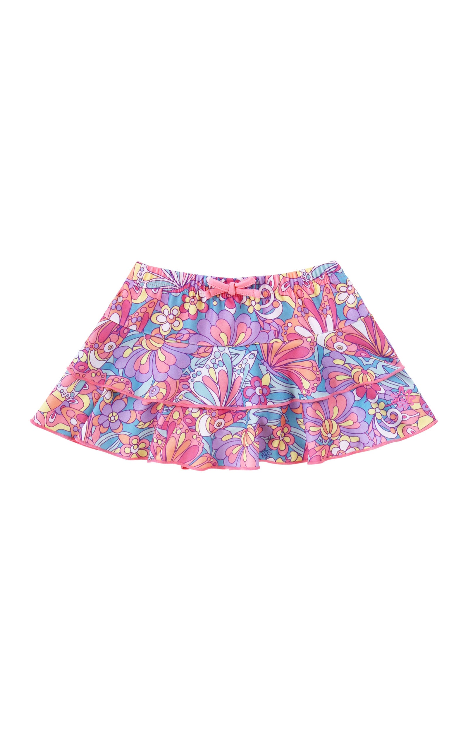 girls sunny swim skirt|mosaic-butterflies