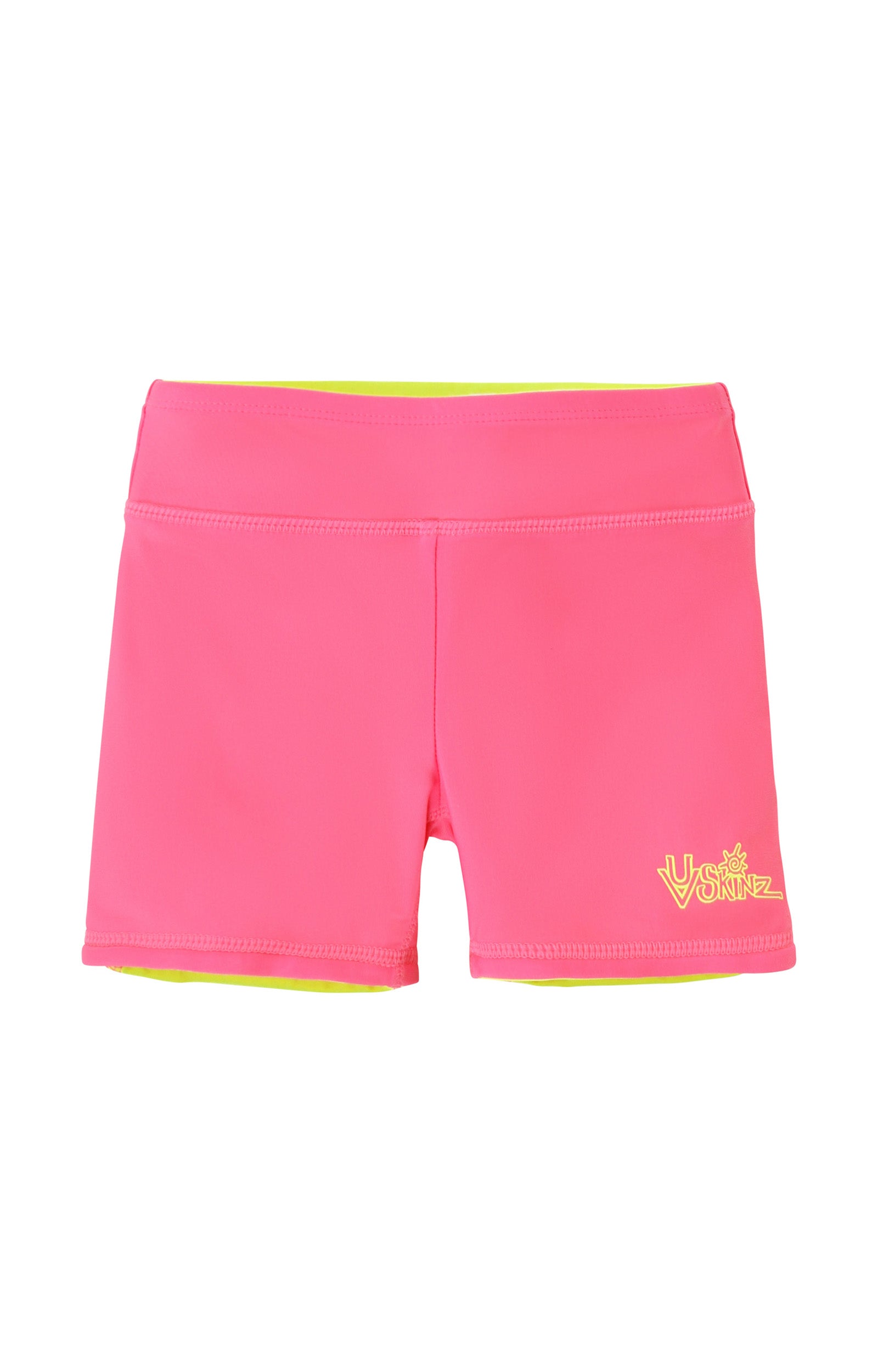 girls neon reversible active swim shorts in neon sorbet|neon-sorbet-neon-yellow