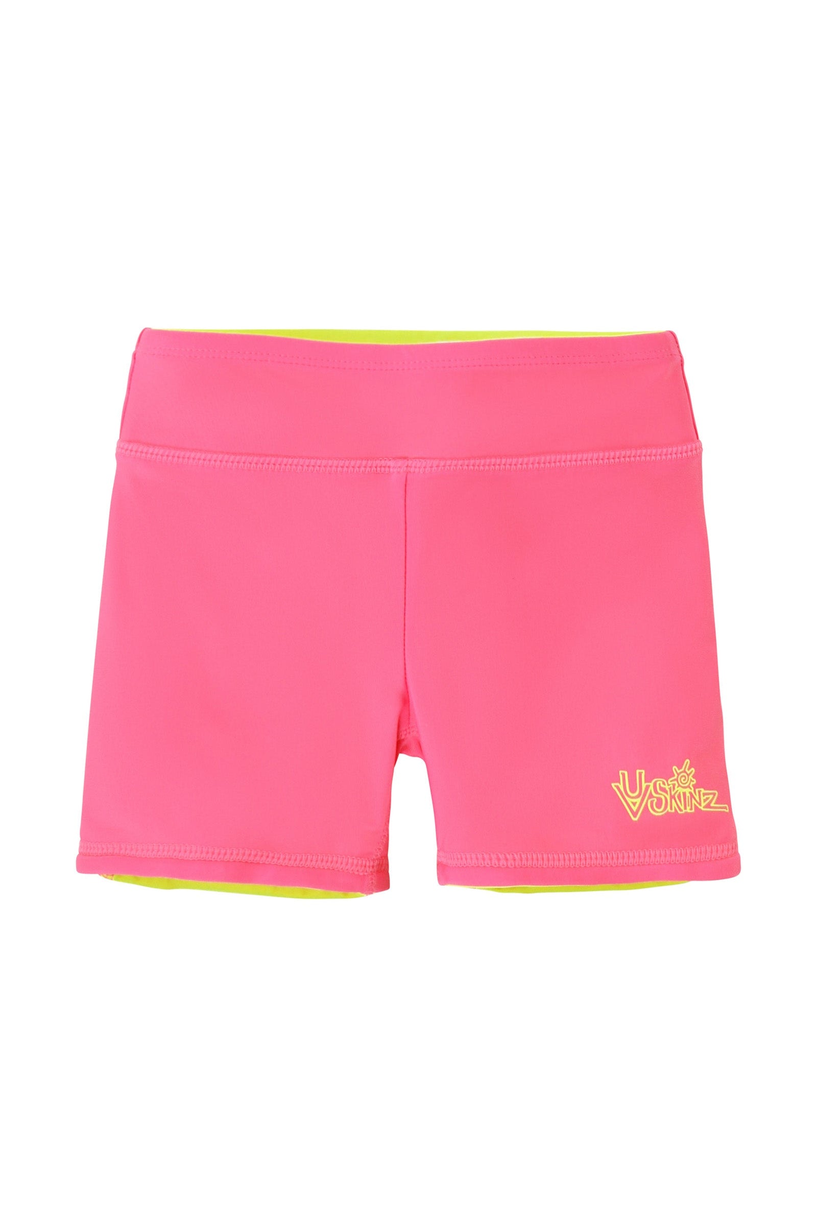 girls neon reversible active swim shorts in neon sorbet|neon-sorbet-neon-yellow