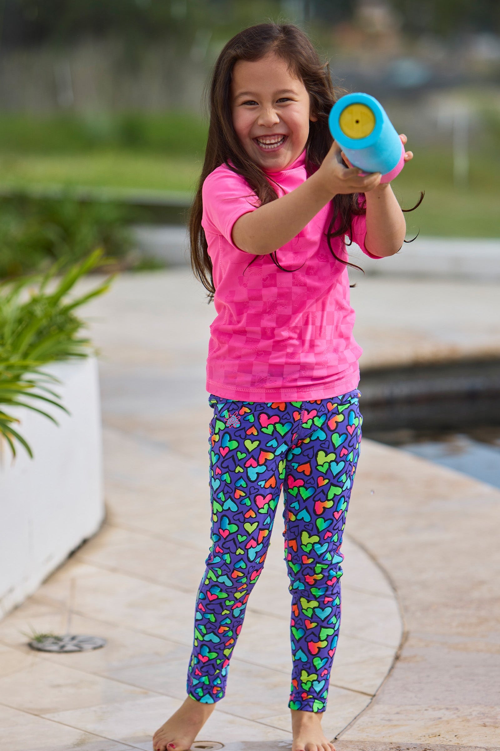Kid's Neon Short Sleeve Sun & Swim Shirt
