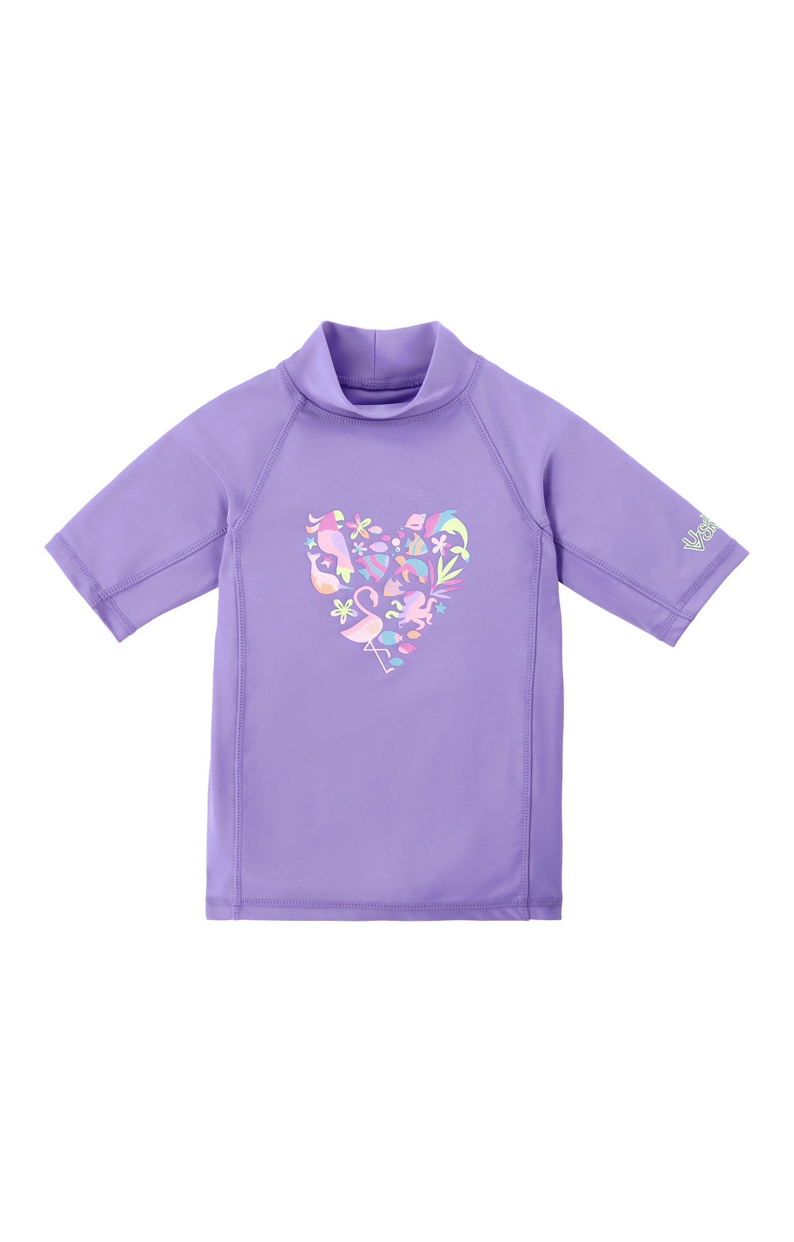 girls short sleeve sunny swim shirt|sweetheart-friends