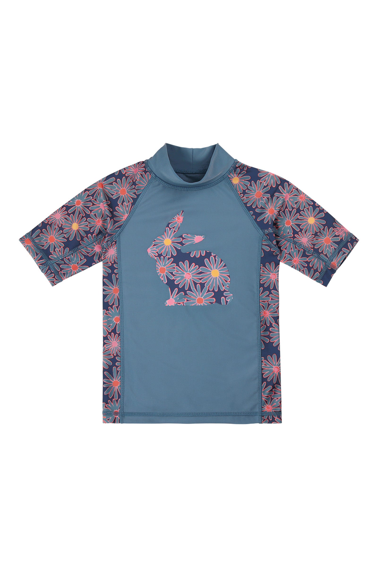 girl's short sleeve sunny swim shirt