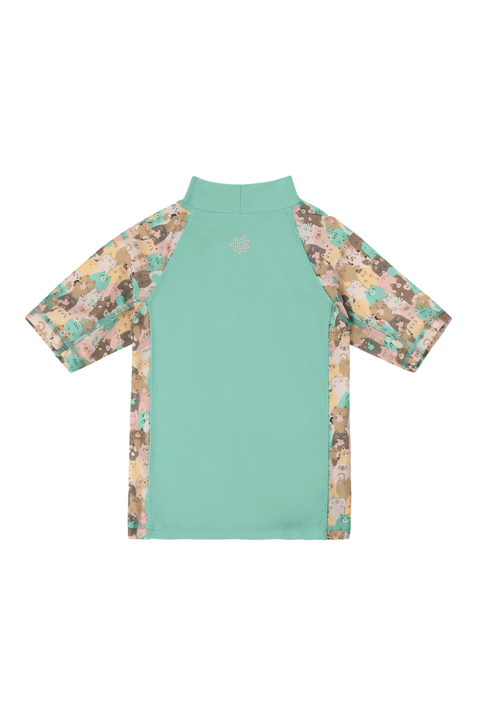 girl's short sleeve sunny swim shirt|purr-fect-parade