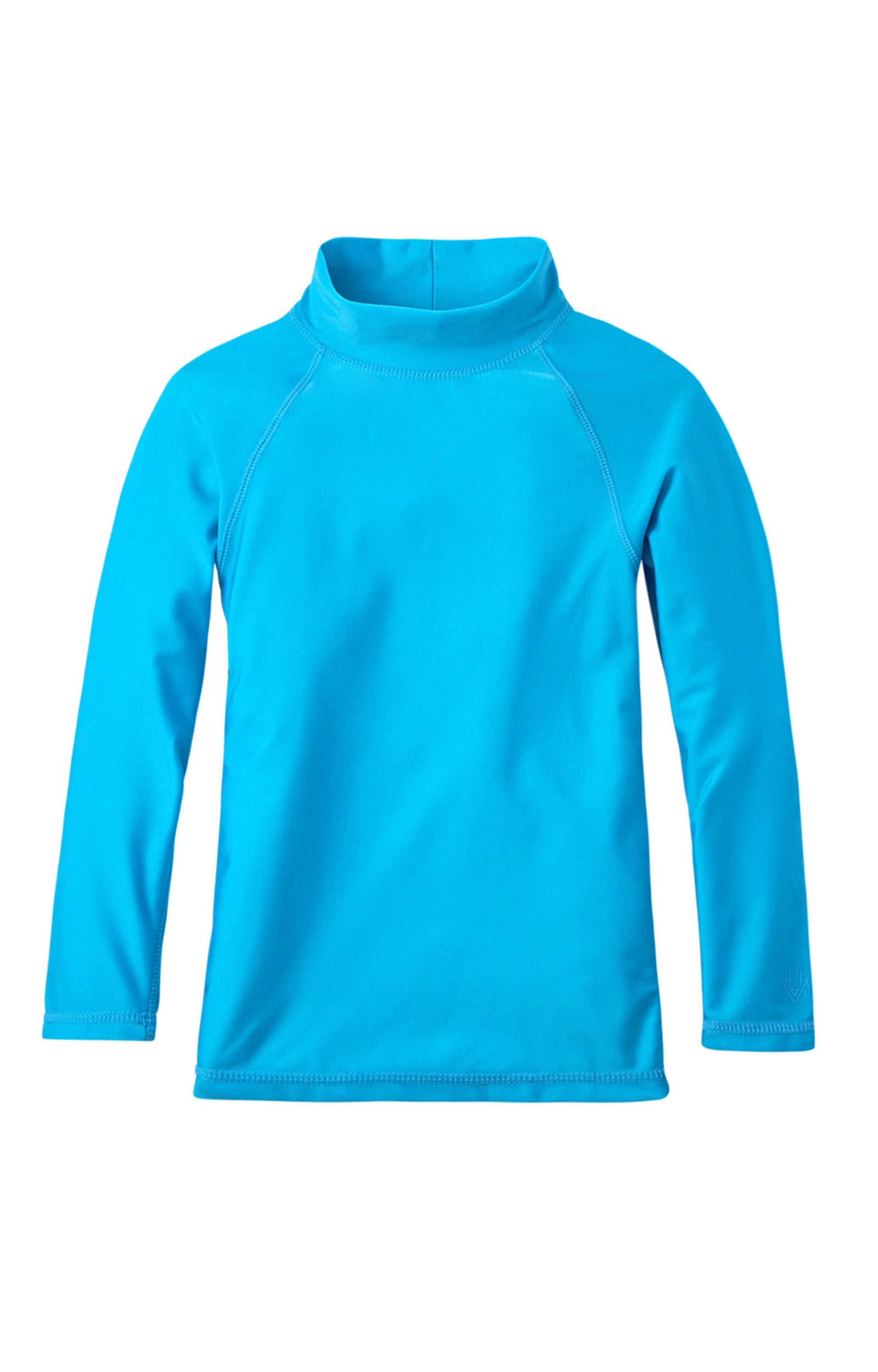 Kid's long sleeve swim shirt in aqua|aqua