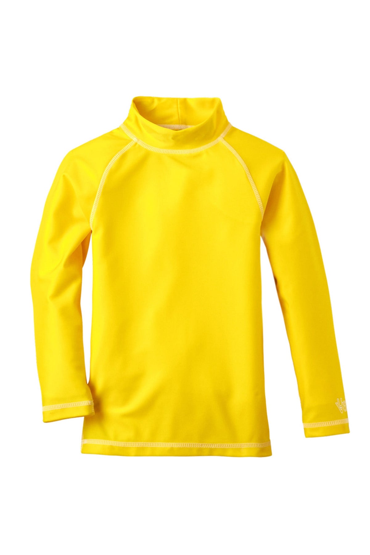 Kid's long sleeve swim shirt in cyber yellow|cyber-yellow