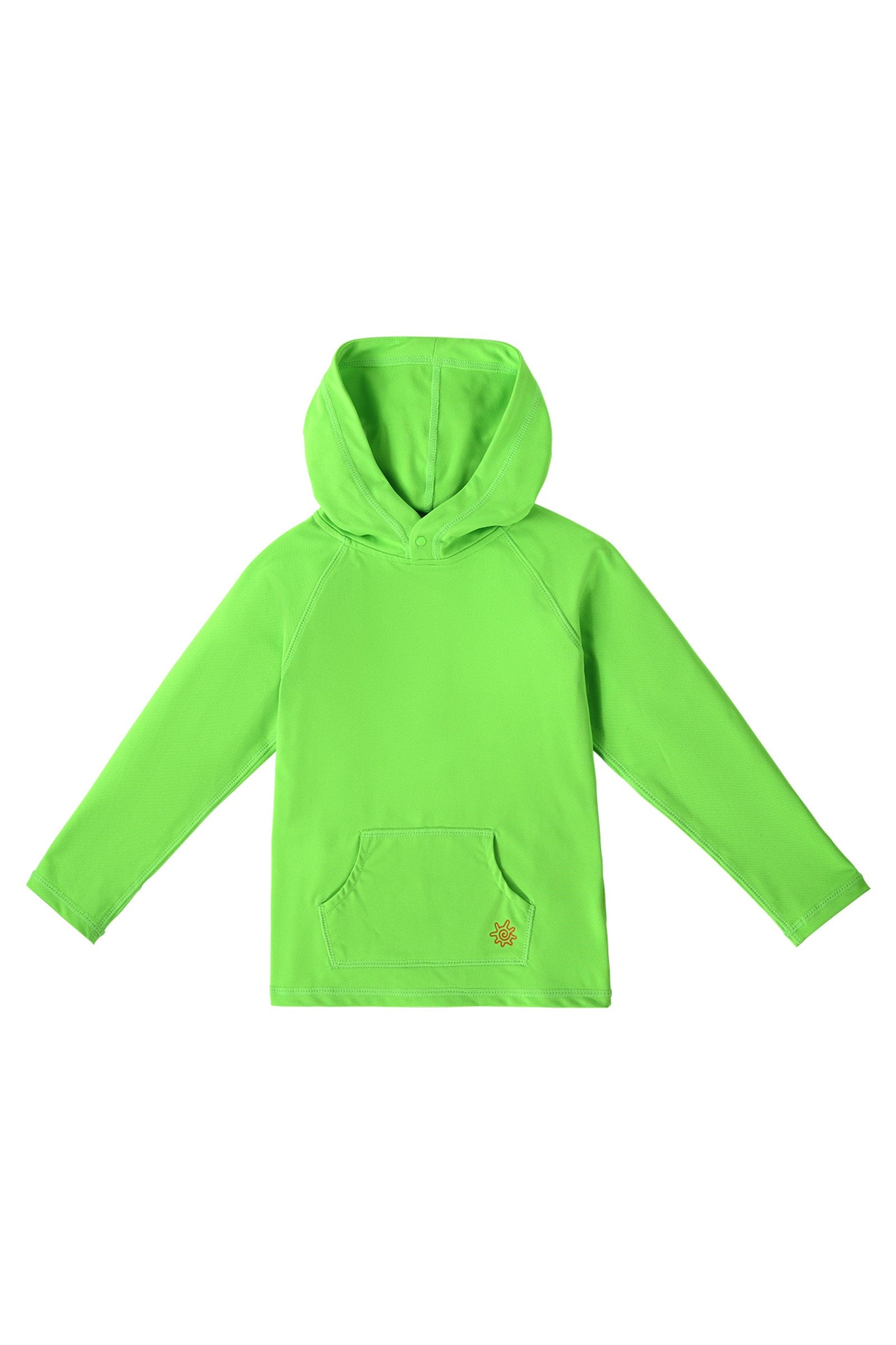 kids neon upf pullover hoodie|neon-green