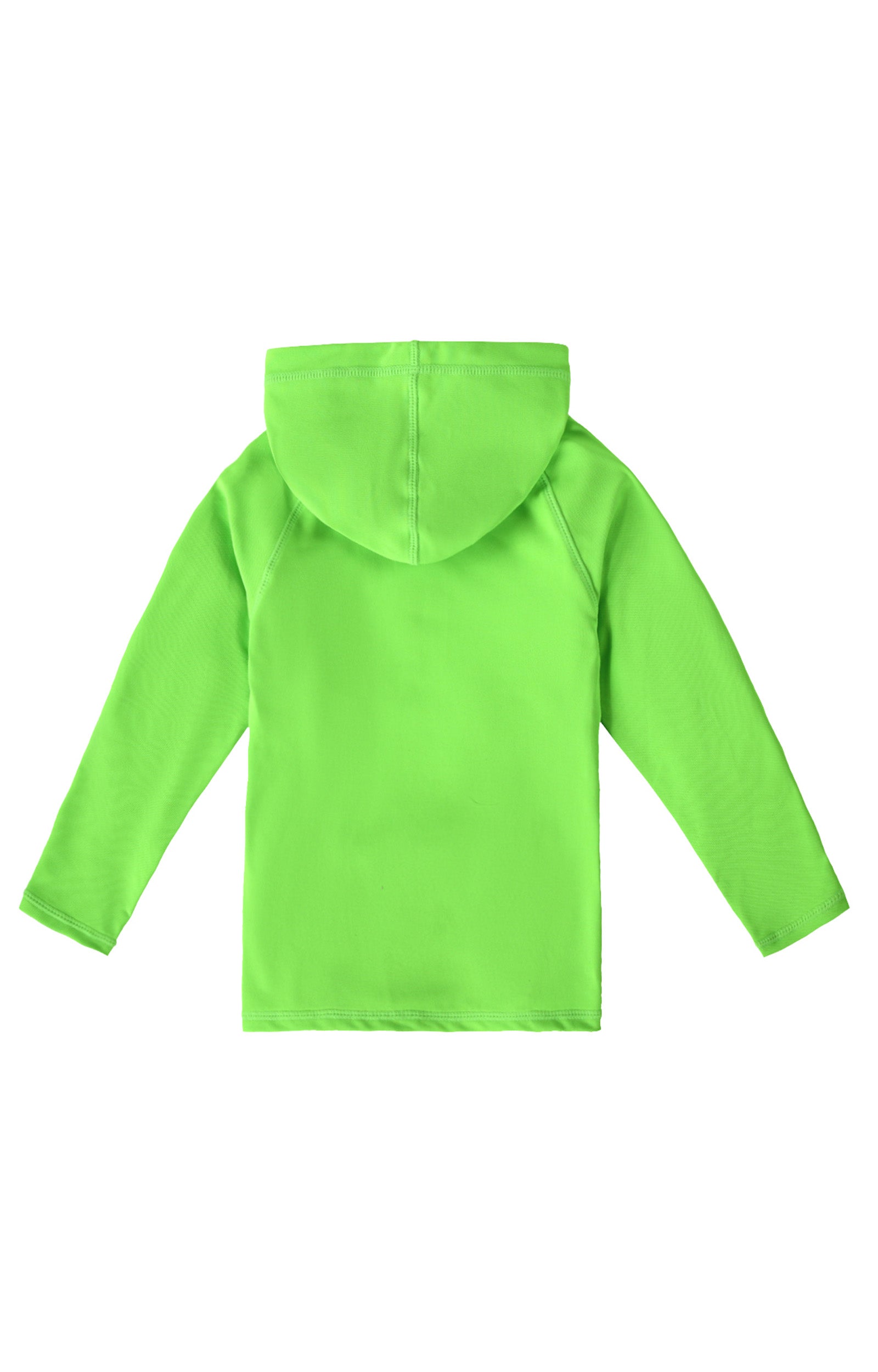 kids neon upf pullover hoodie|neon-green