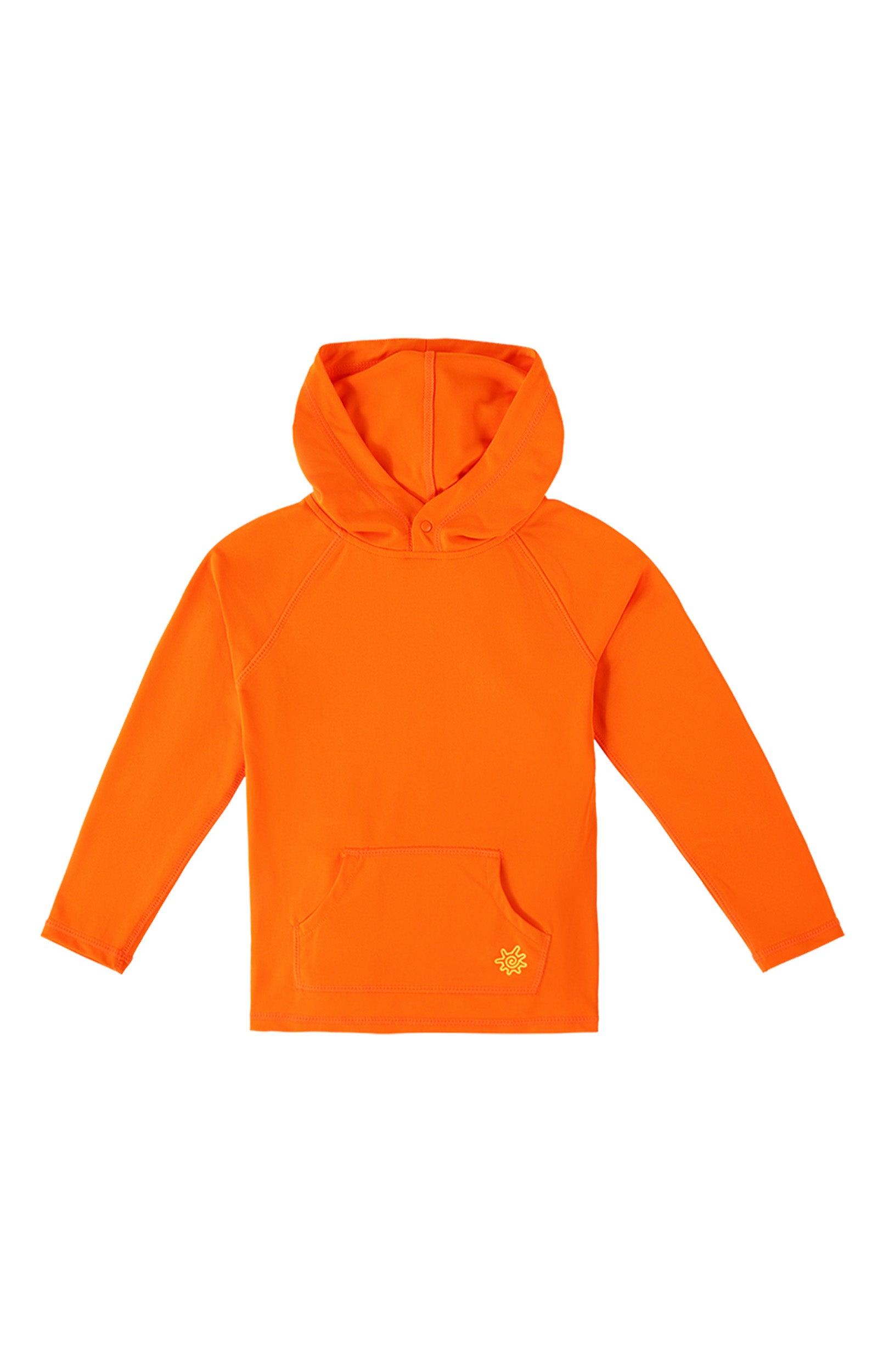 kids neon upf pullover hoode|neon-orange