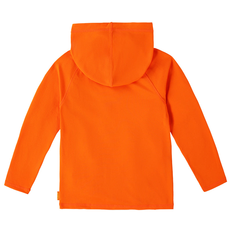 kids neon upf pullover hoodie|neon-orange