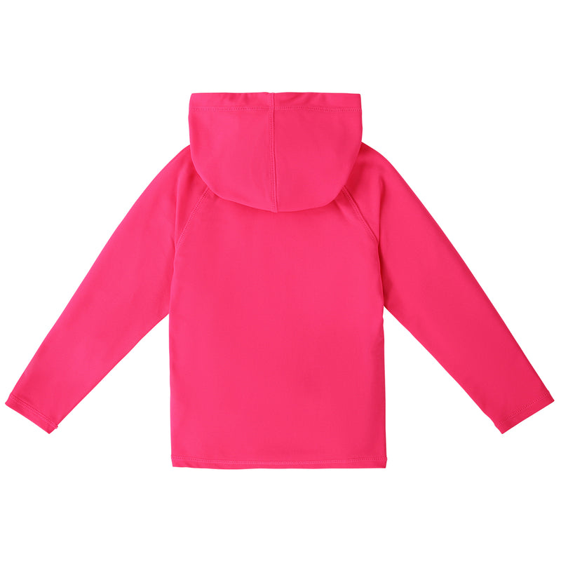 kids neon upf pullover hoodie|neon-pink
