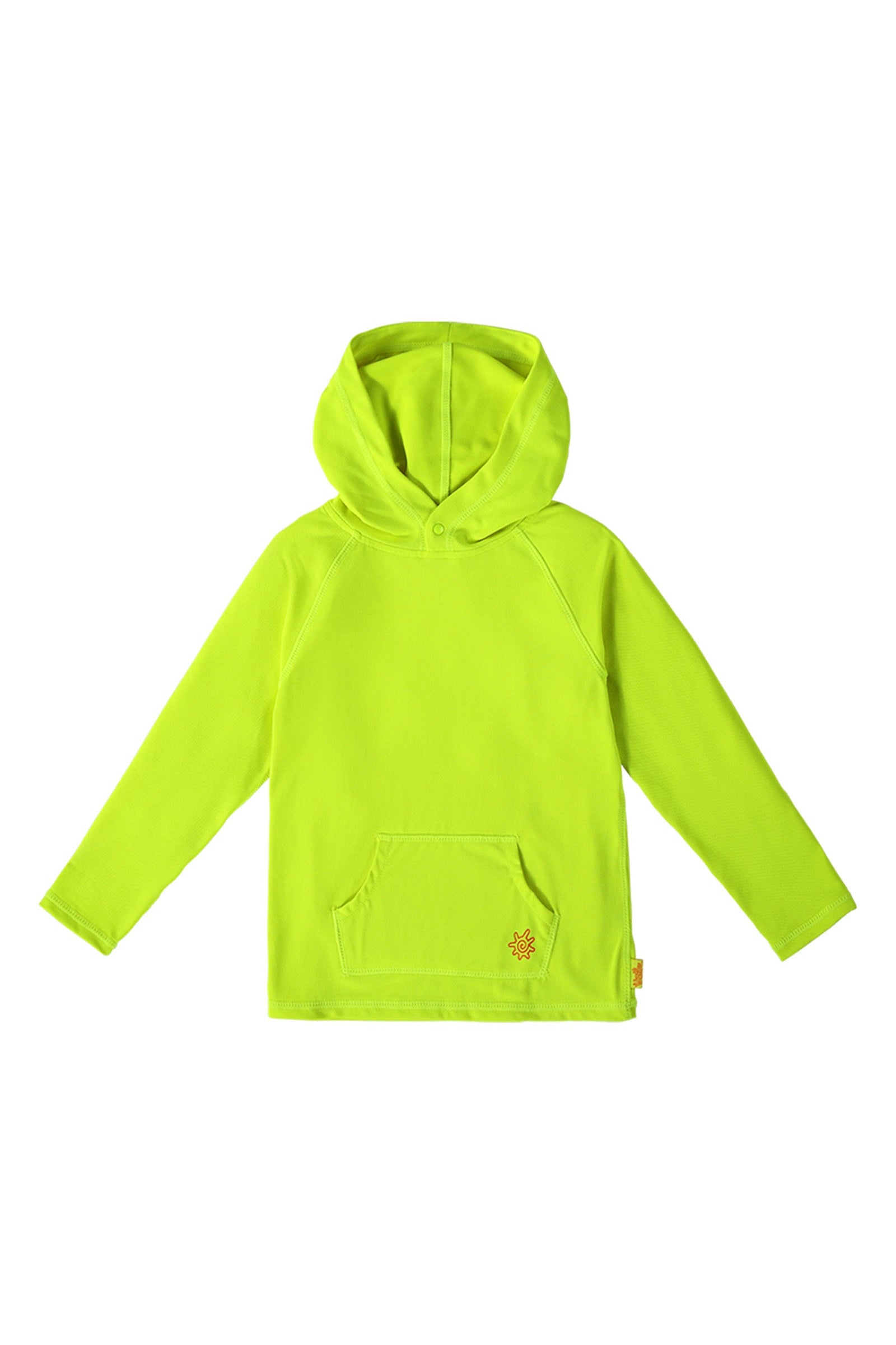 kids neon upf pullover hoodie|neon-yellow
