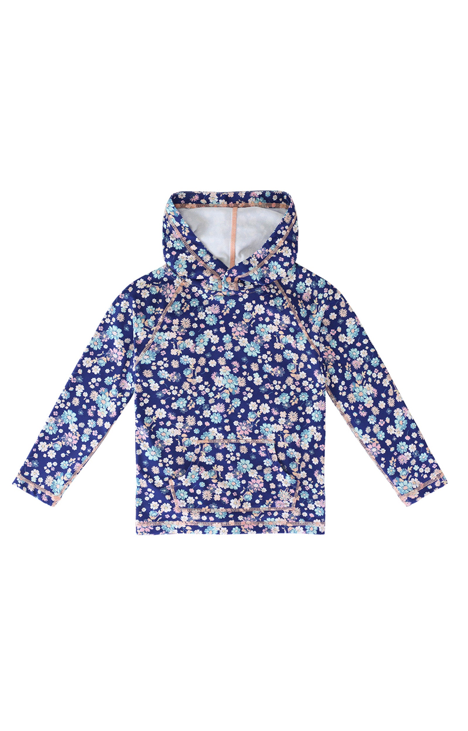 girls pullover hoodie in country bloom|country-bloom