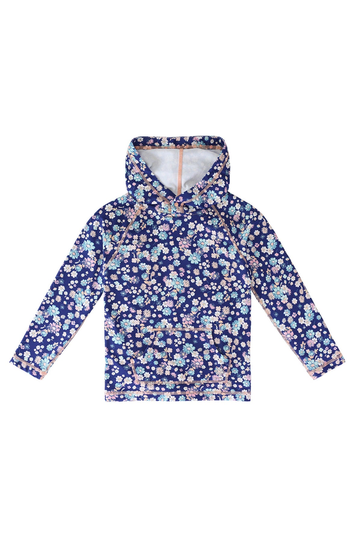 girls pullover hoodie in country bloom|country-bloom