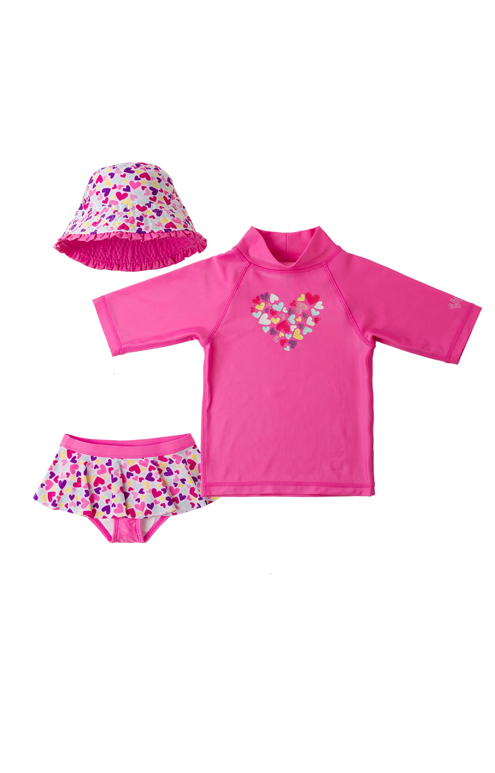 Girl's 3PC Sun & Swim Set