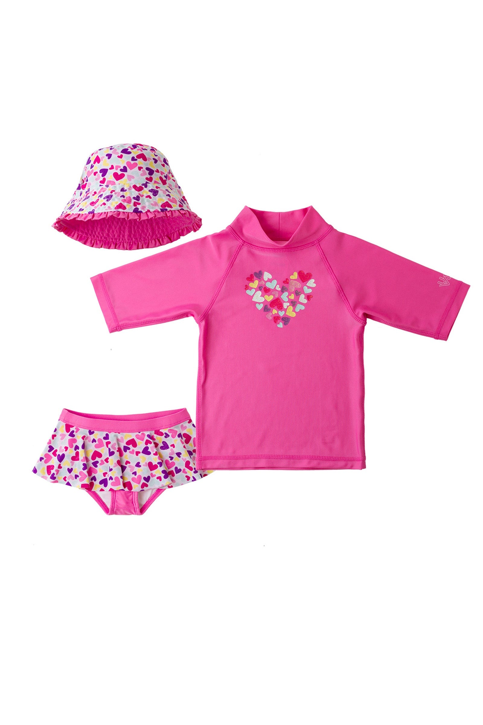 Girl's 3PC Sun & Swim Set