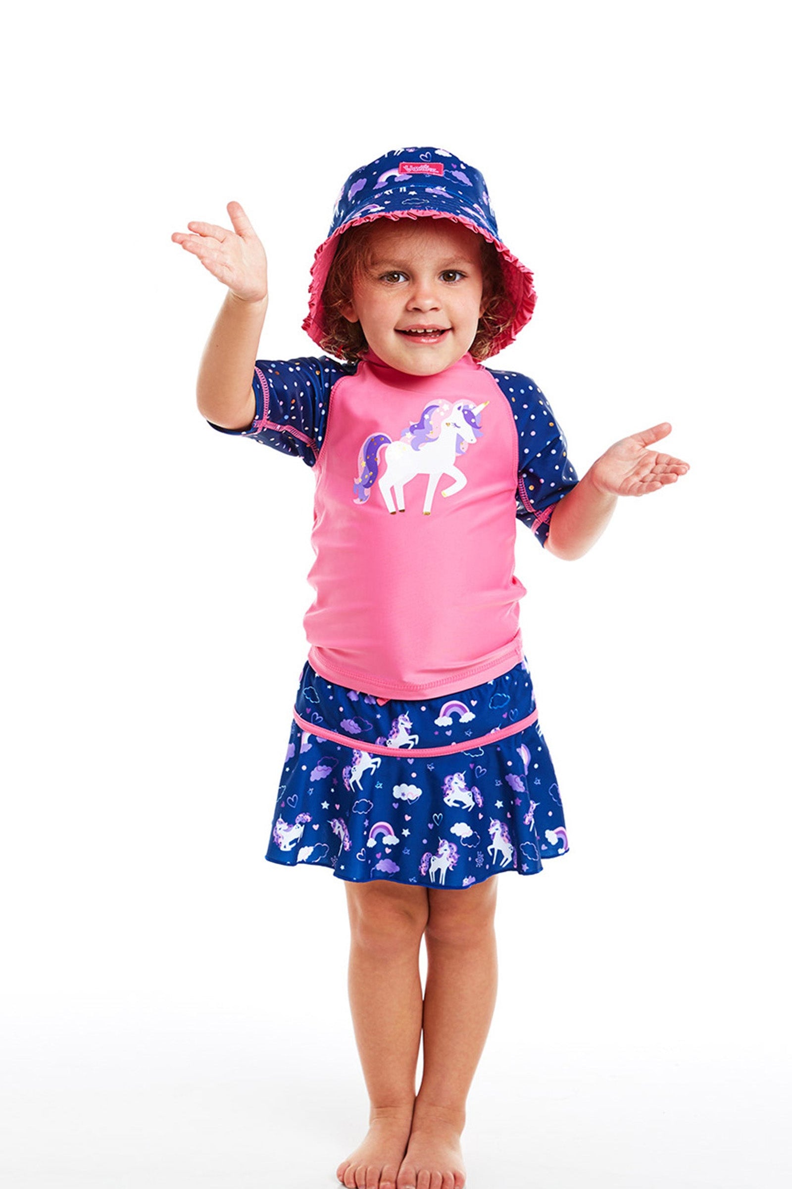 Girl's 3PC Sun & Swim Set