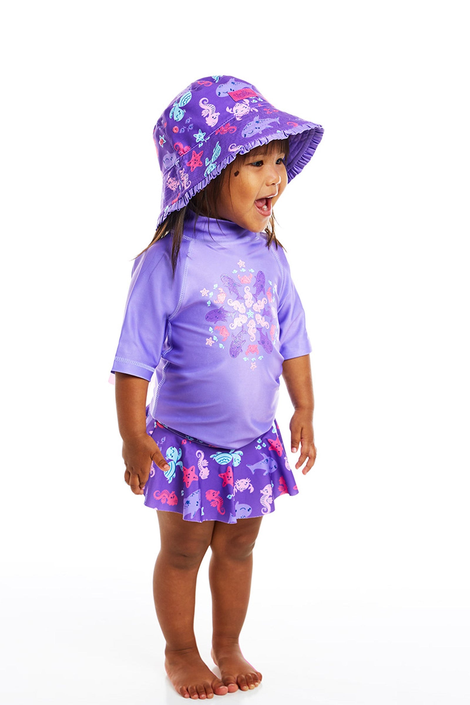 Girl's 3PC Sun & Swim Set