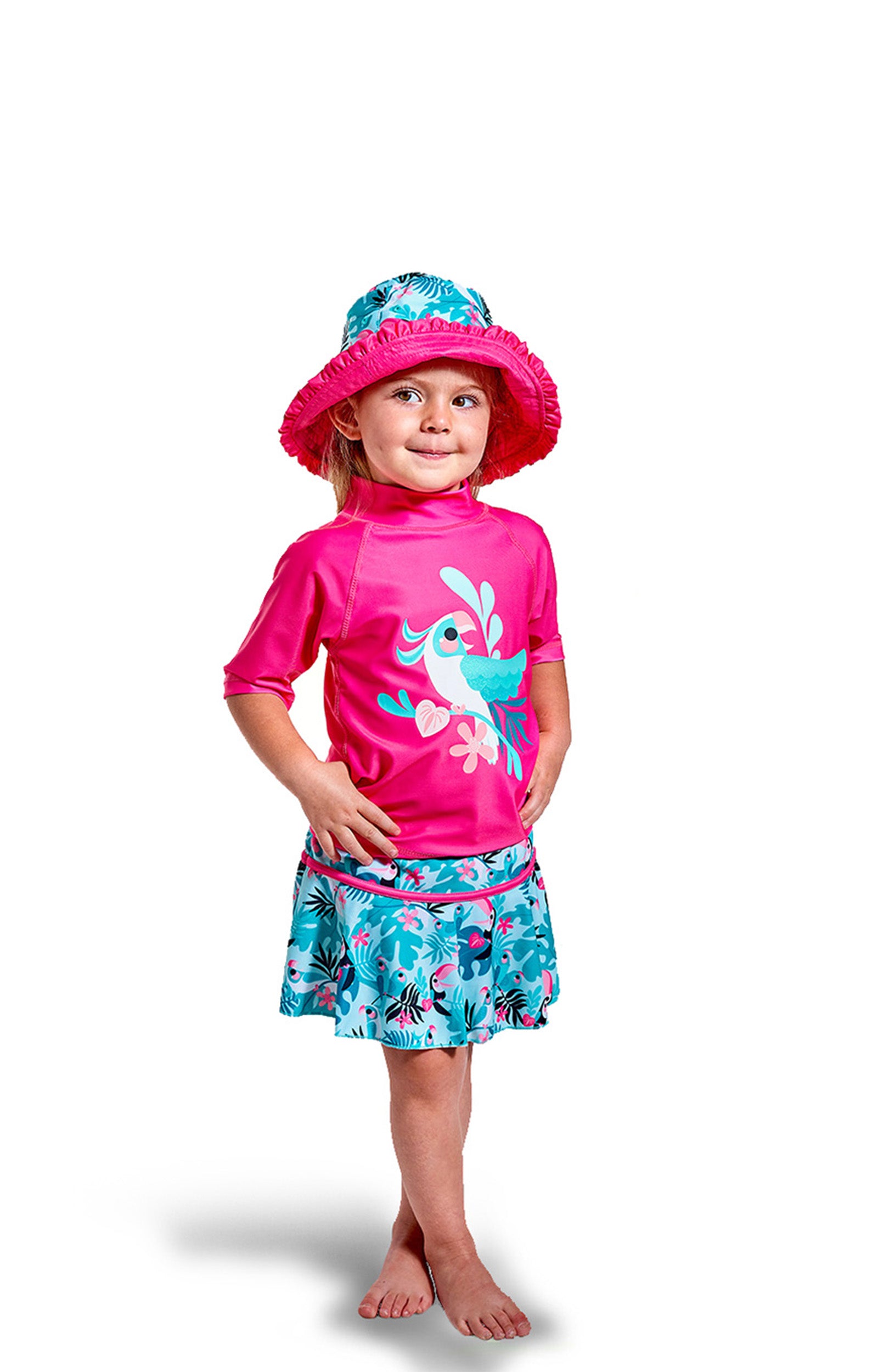 Girl's 3PC Sun & Swim Set
