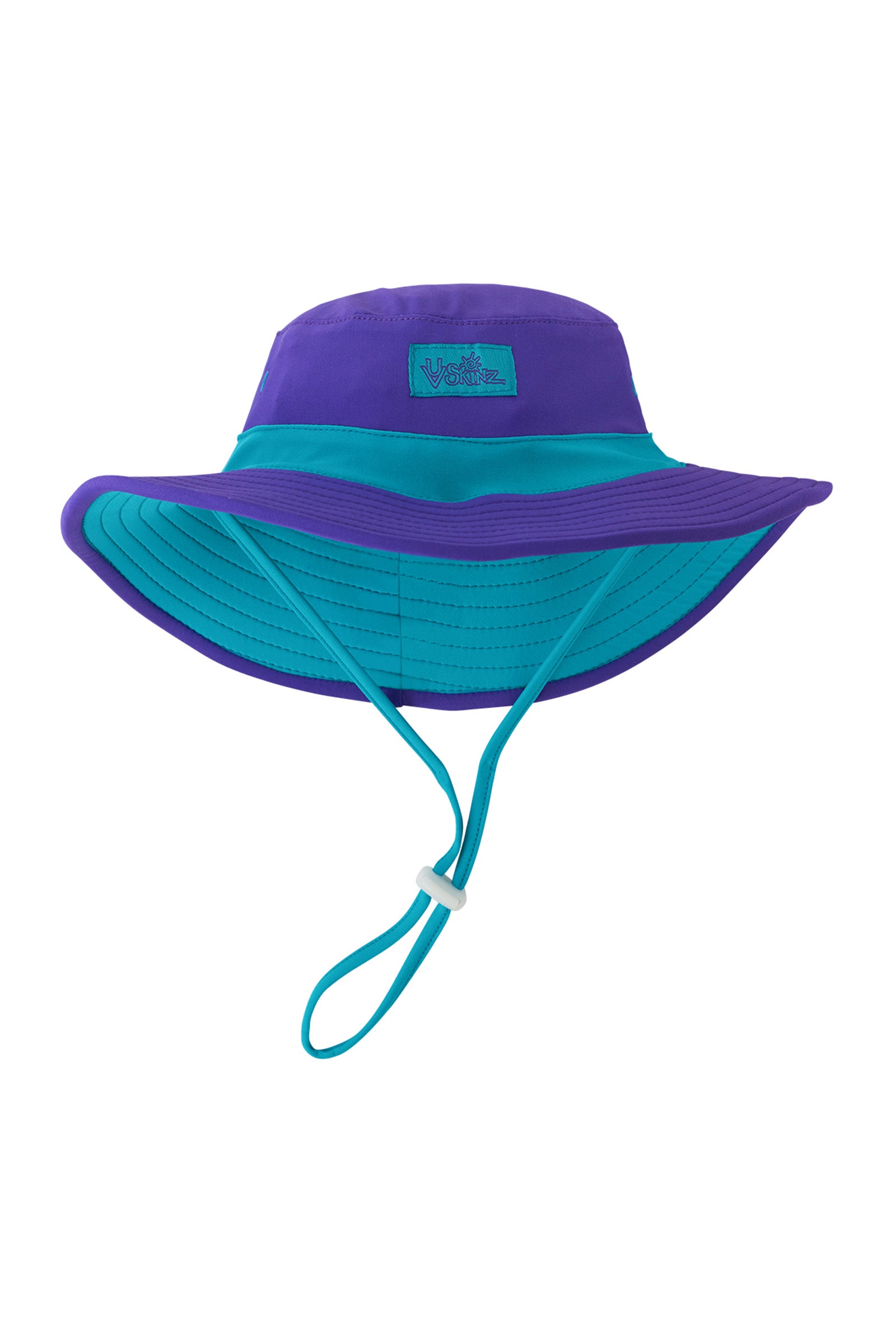 Purple scuba blue girls swim hat|