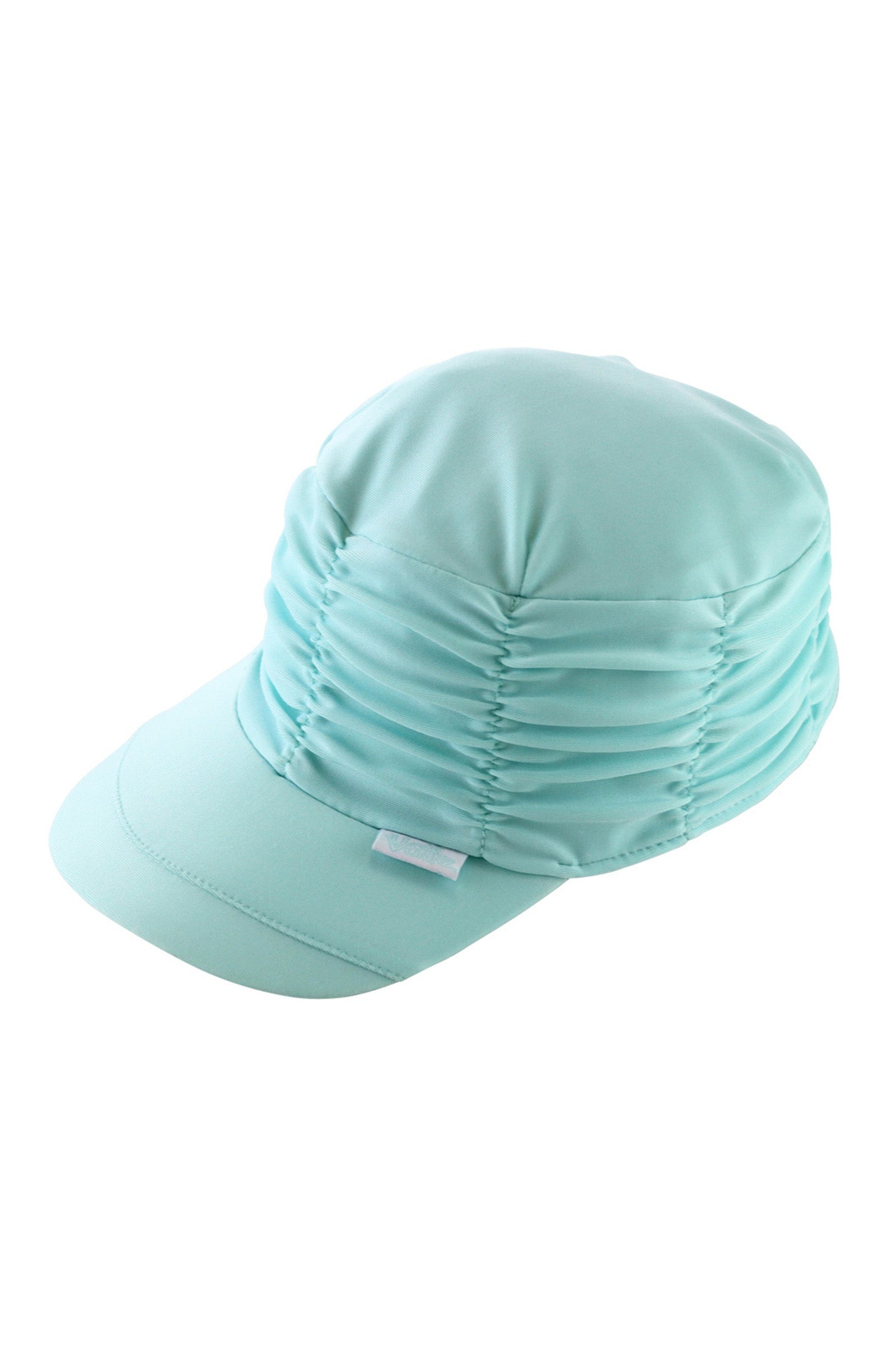 girl's ruched swim cap in aruba|aruba