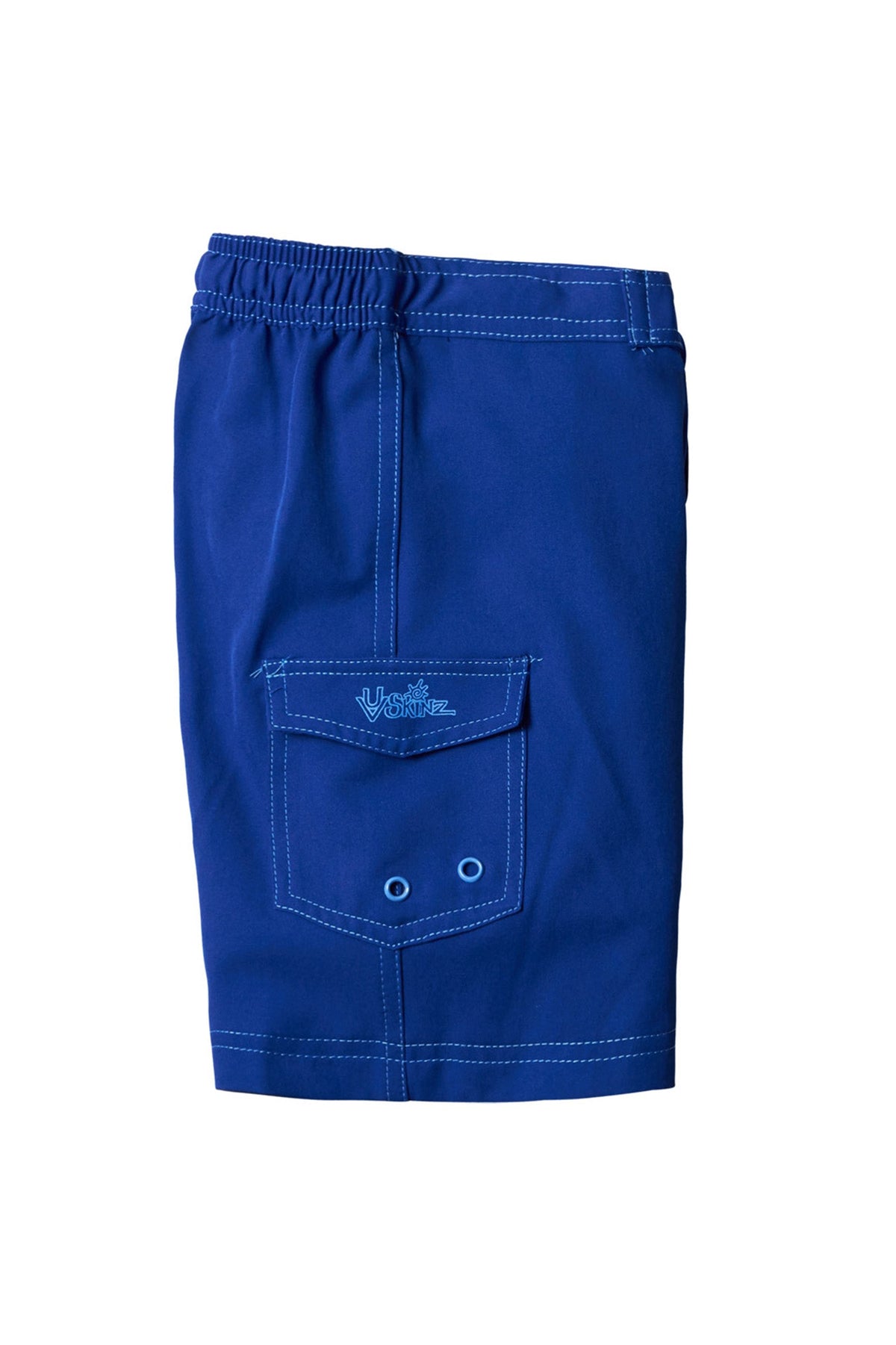 Pocket View of the Boy's Classic Board Shorts in Navy