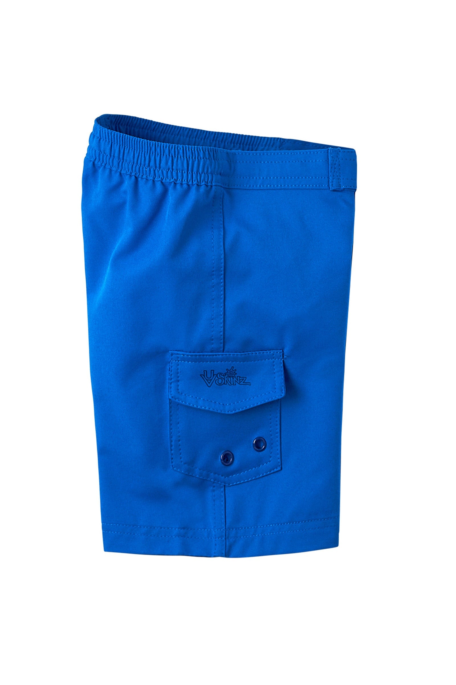 Pocket View of the Boy's Classic Board Shorts in Royal|royal