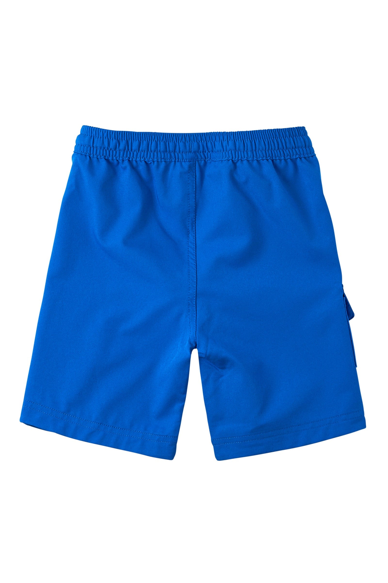 Back View of the Boy's Classic Board Shorts in Royal|royal