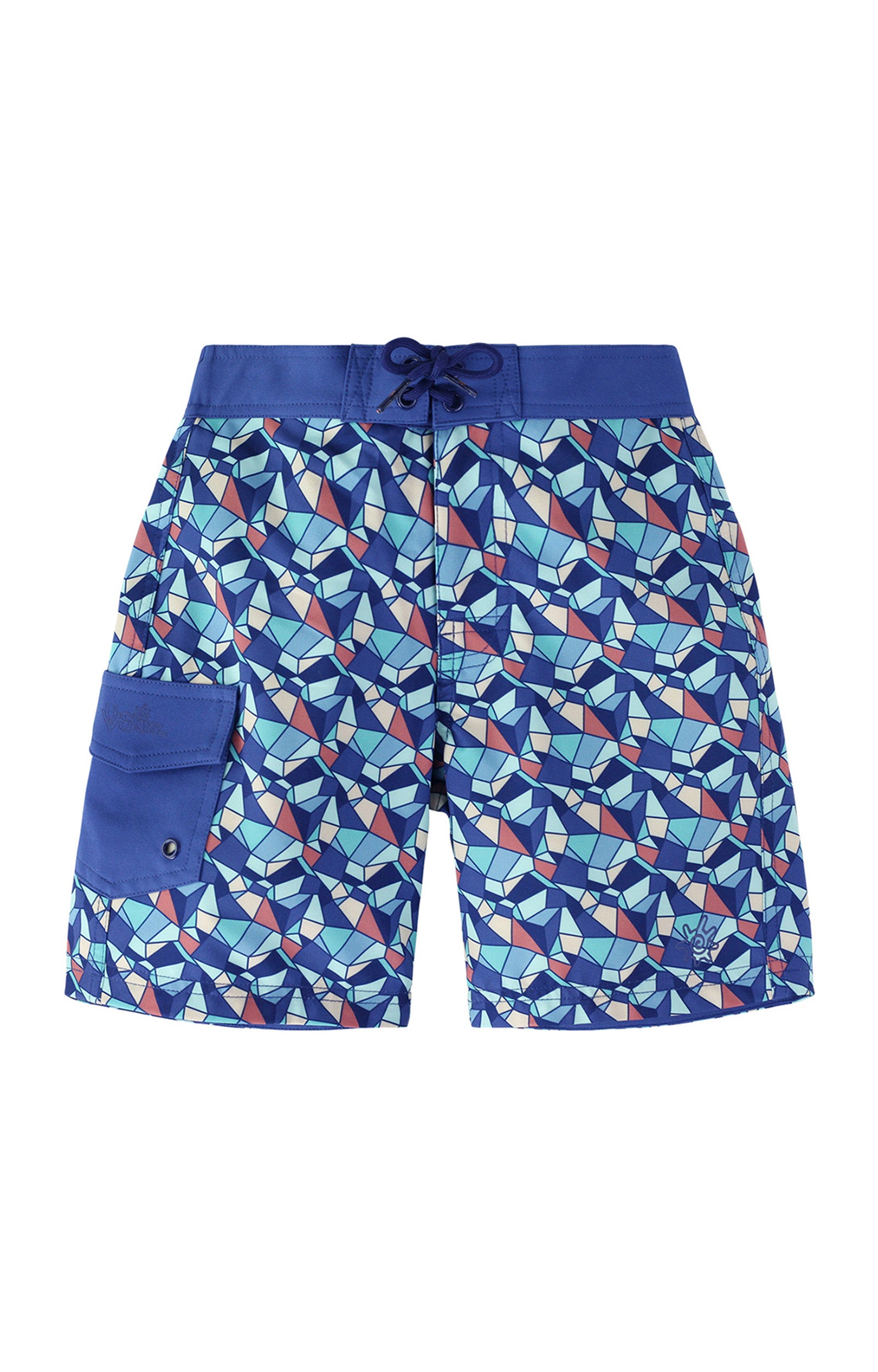 Boy's Classic Board Shorts in Stained Glass|stained-glass