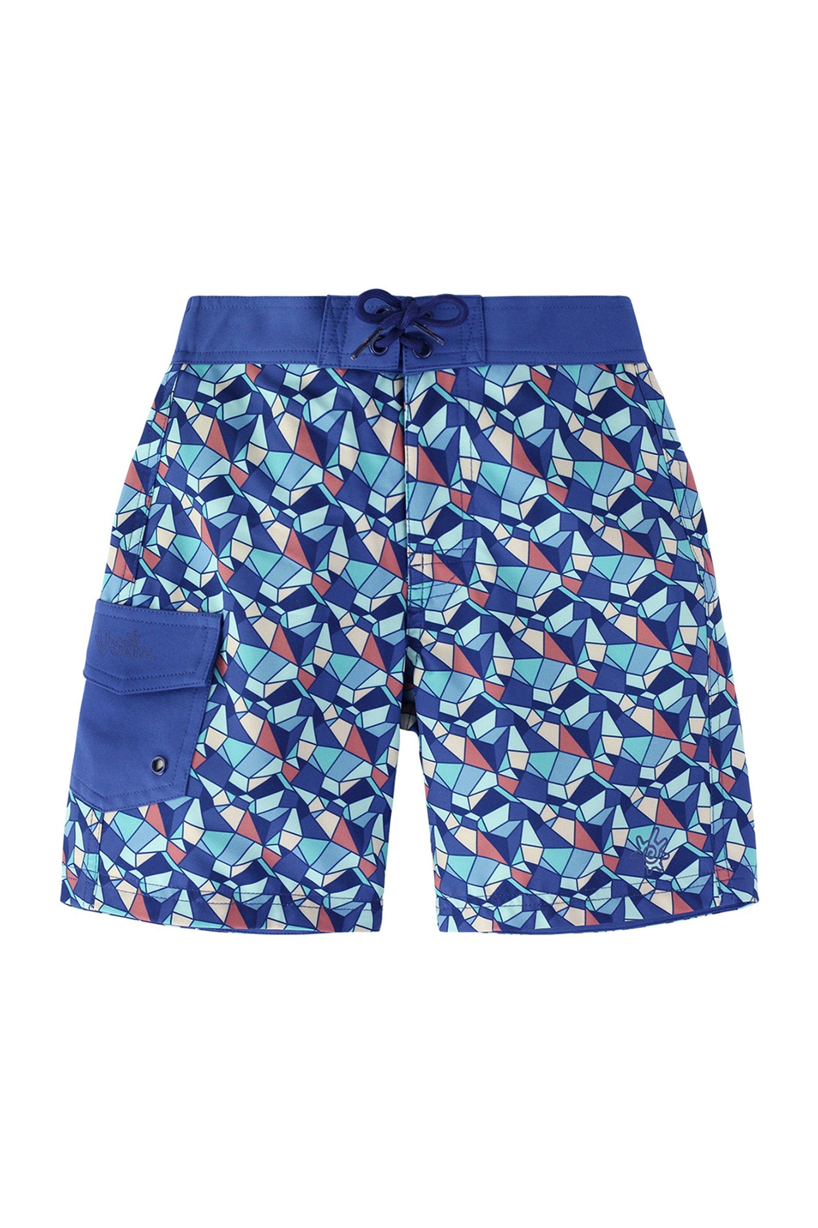 Boy's Classic Board Shorts in Stained Glass|stained-glass
