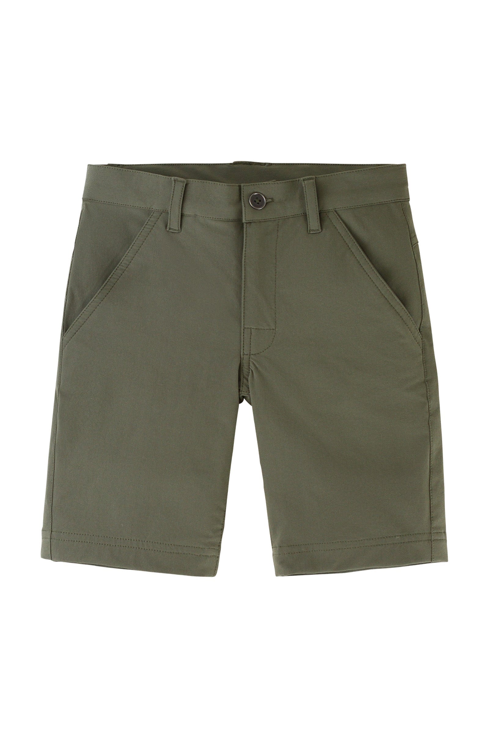Boy's UPF Fairway Shorts in Deep Olive|deep-olive