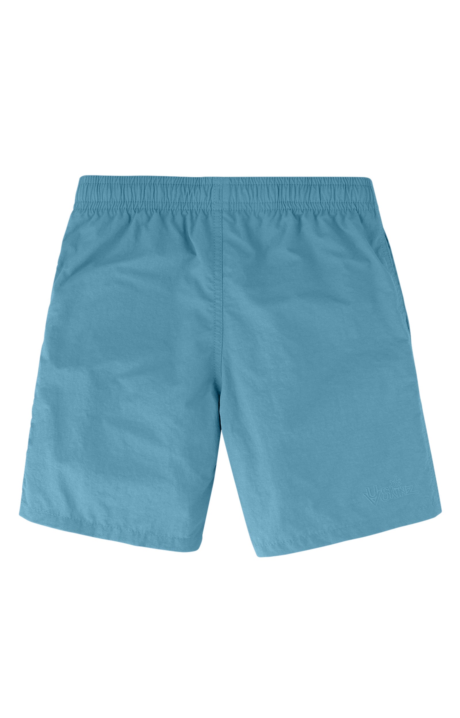 back of the boys beach shorts in lagoon|lagoon