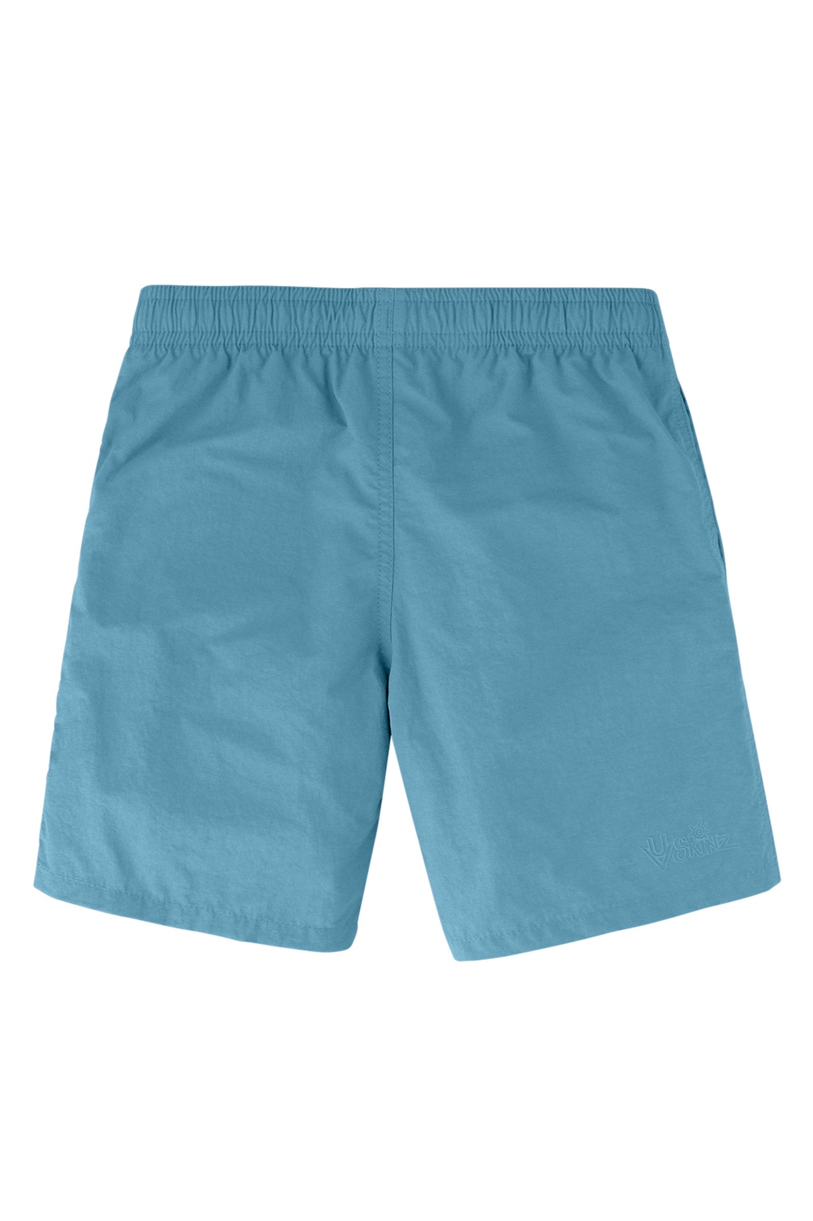 back of the boys beach shorts in lagoon|lagoon